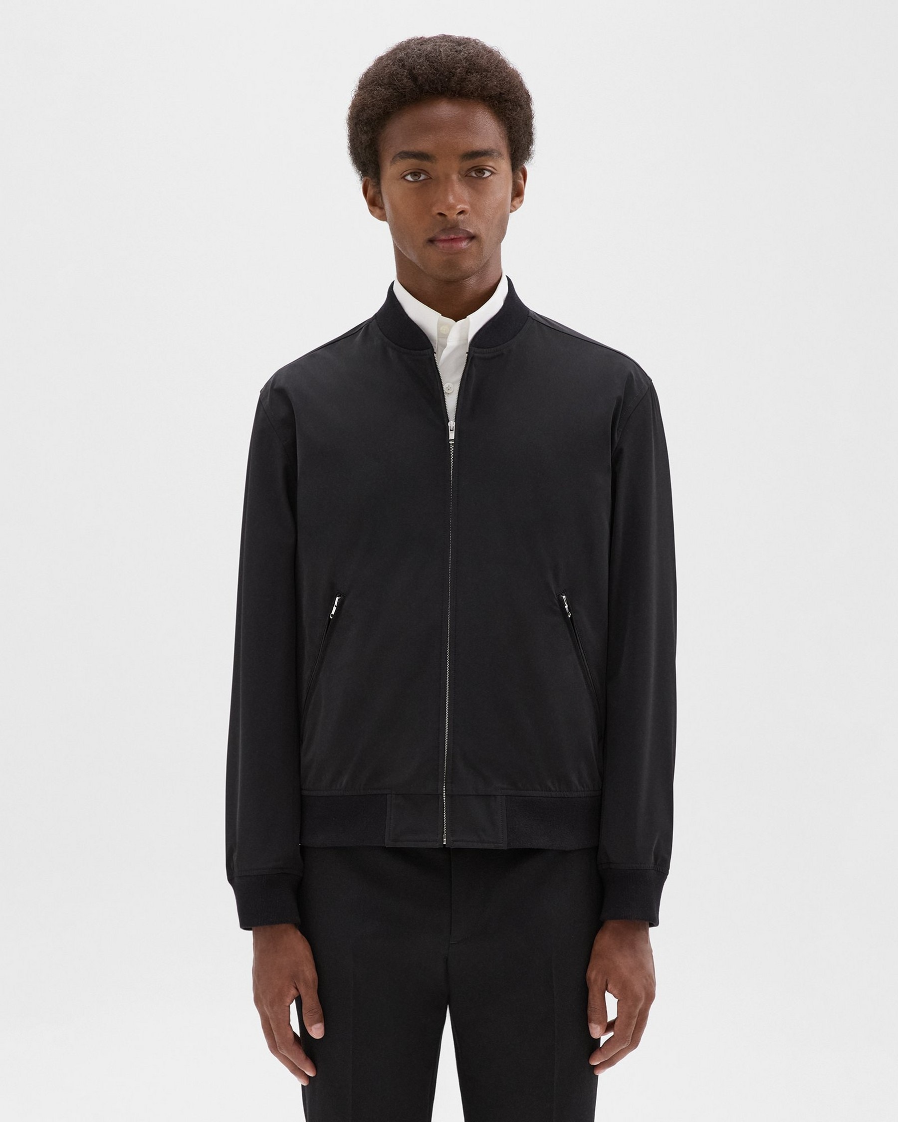 Tailored Bomber Jacket in Foundation Twill