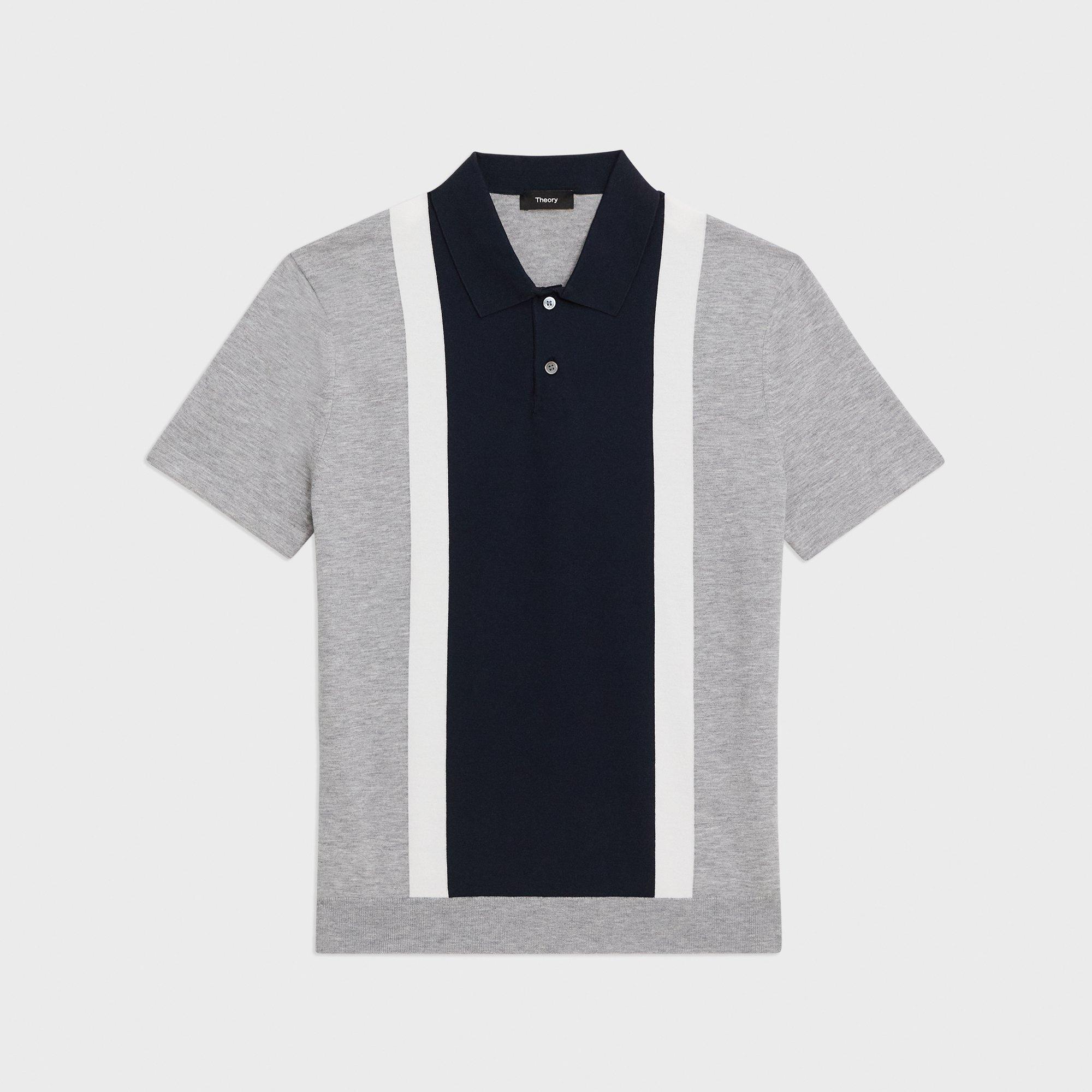 Colorblock Polo Shirt in Light Bilen