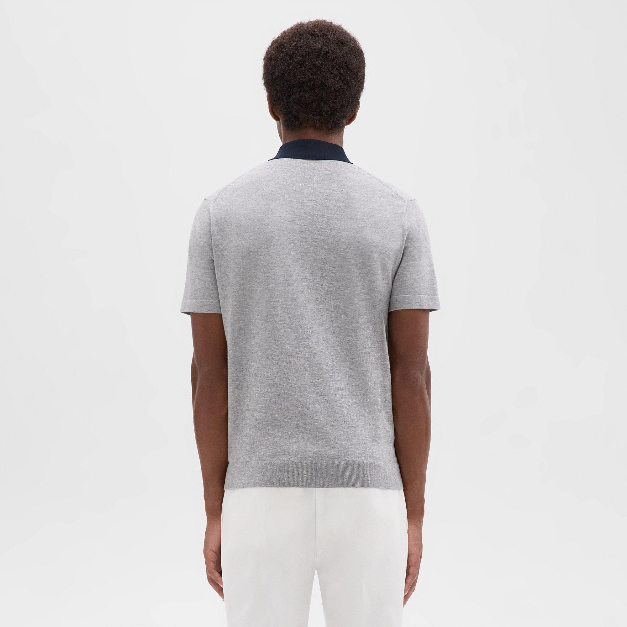Colorblock Polo Shirt in Light Bilen