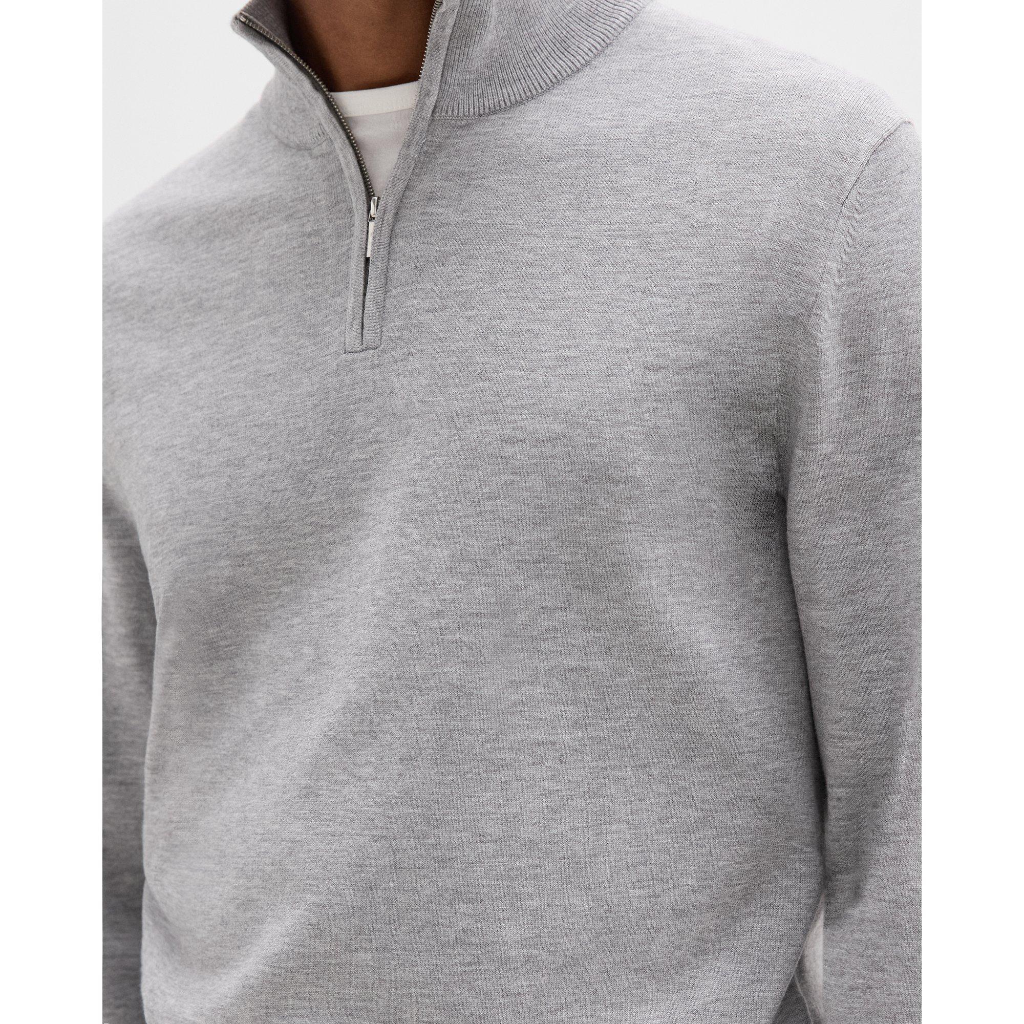Riland Quarter-Zip Sweater in Light Bilen