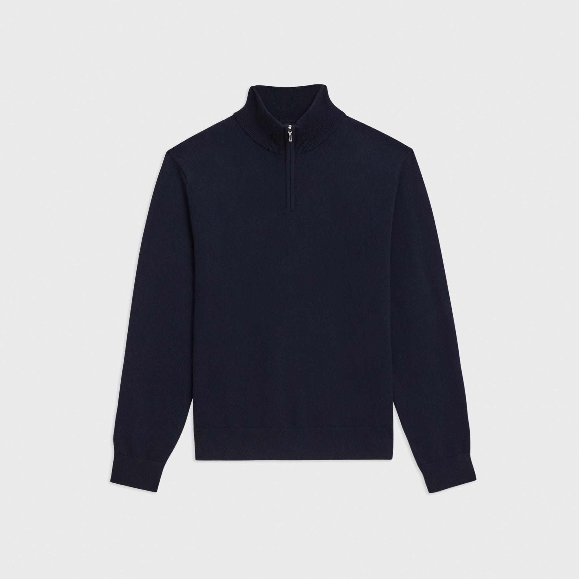 Riland Quarter-Zip Sweater in Light Bilen