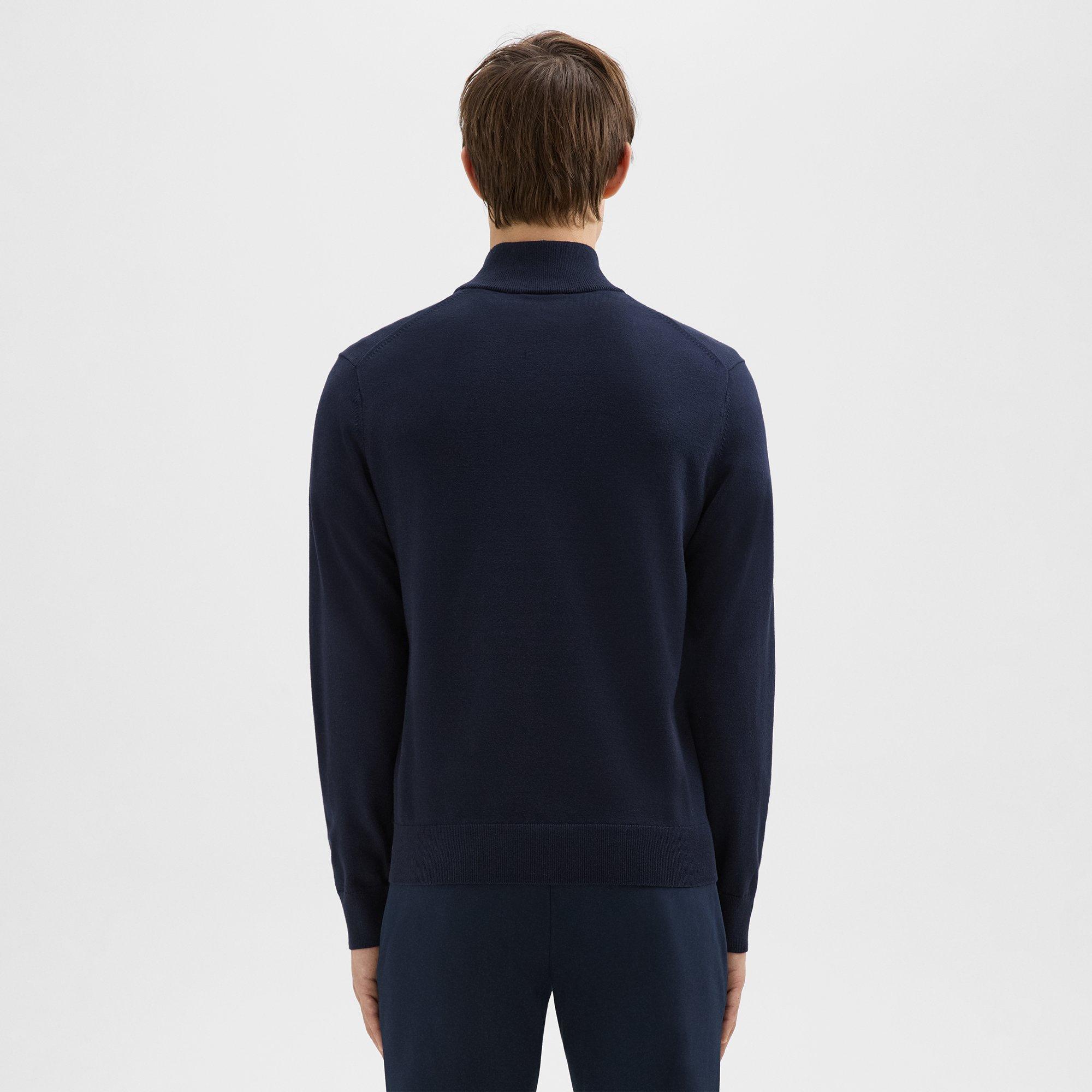 Riland Quarter-Zip Sweater in Light Bilen