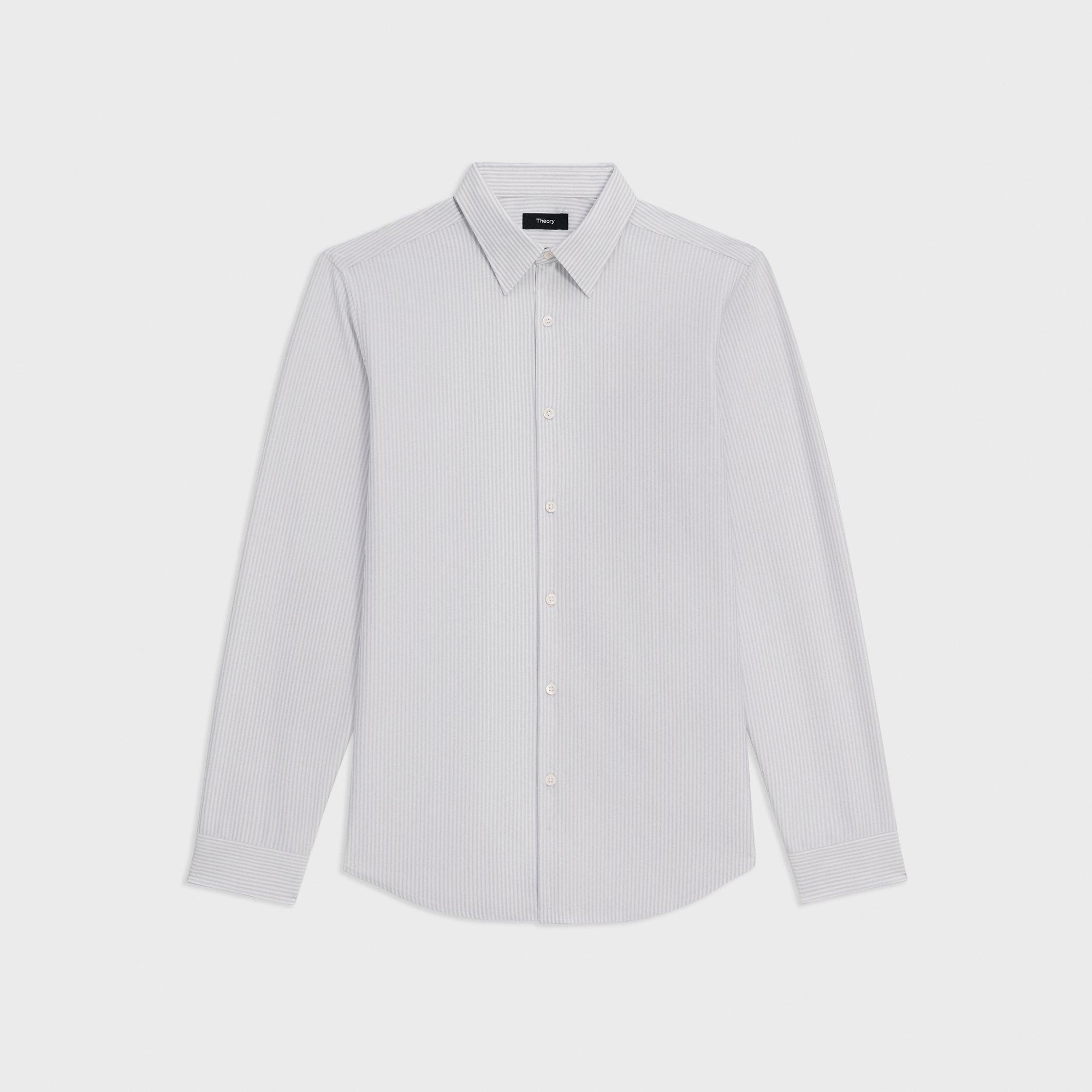 Sylvain Shirt in Striped Structure Knit