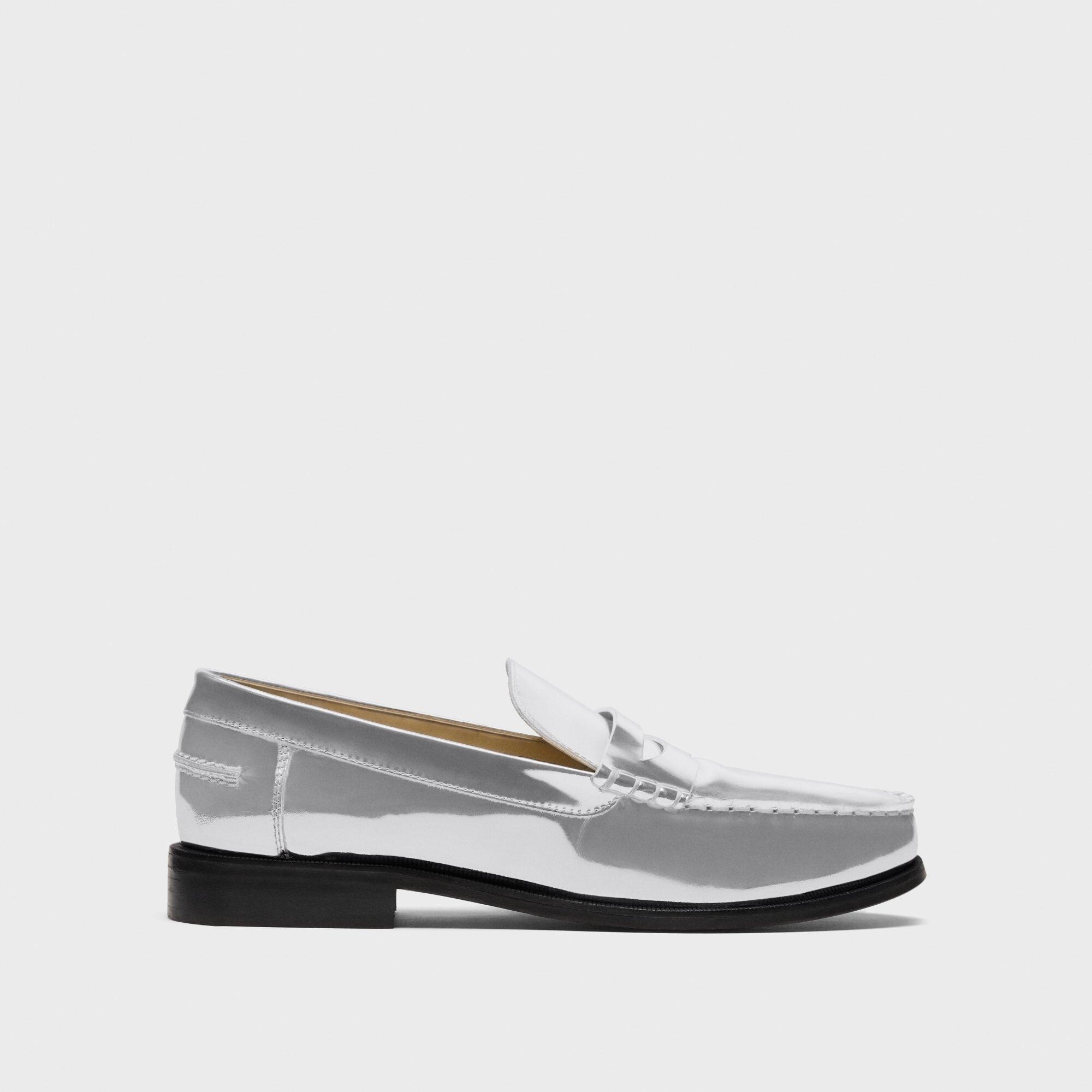 City Loafer in Metallic Leather