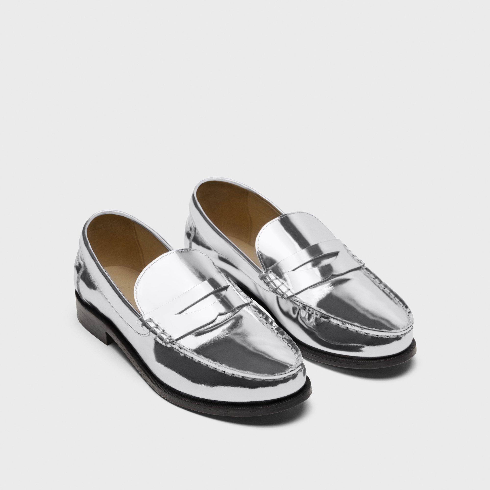 City Loafer in Metallic Leather