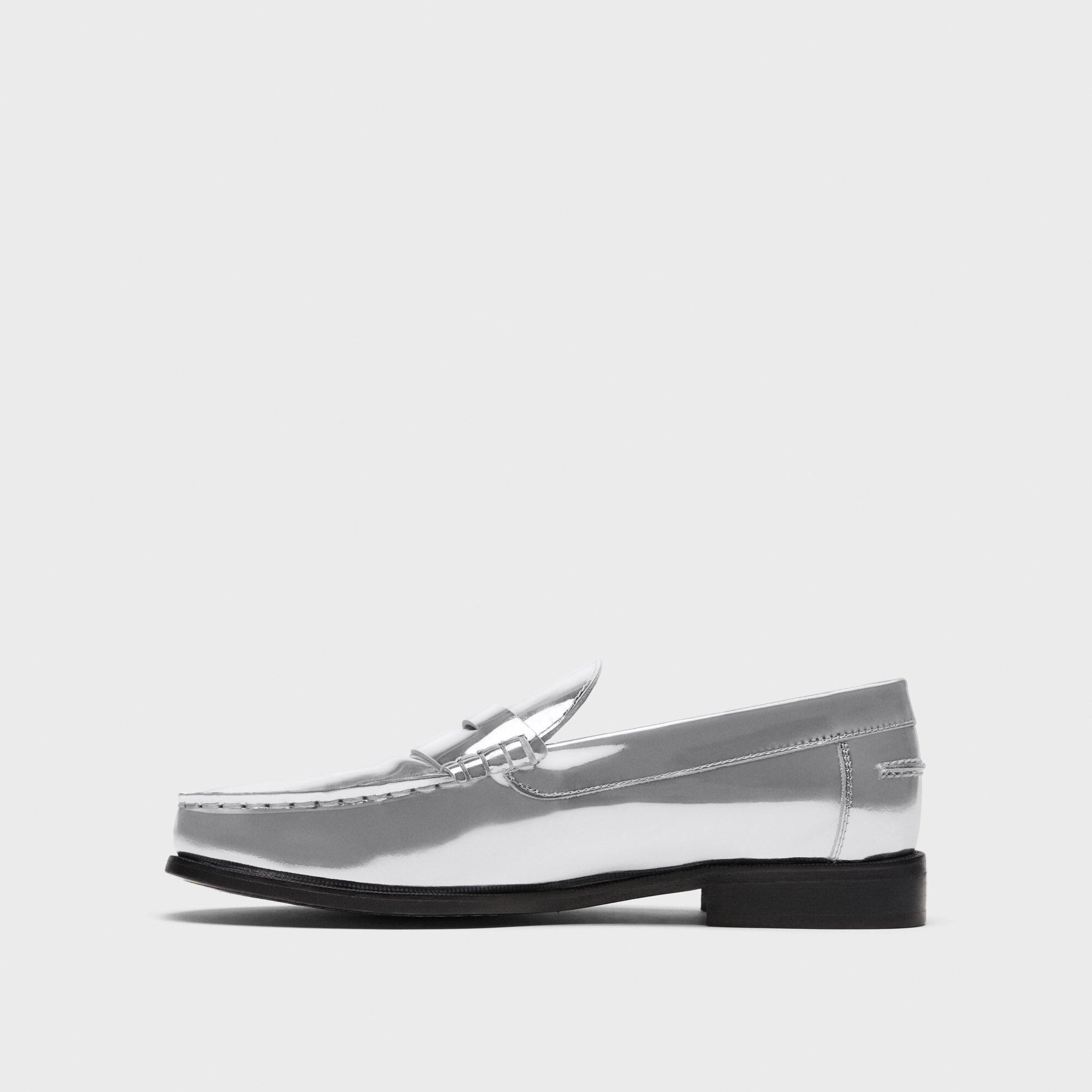 City Loafer in Metallic Leather