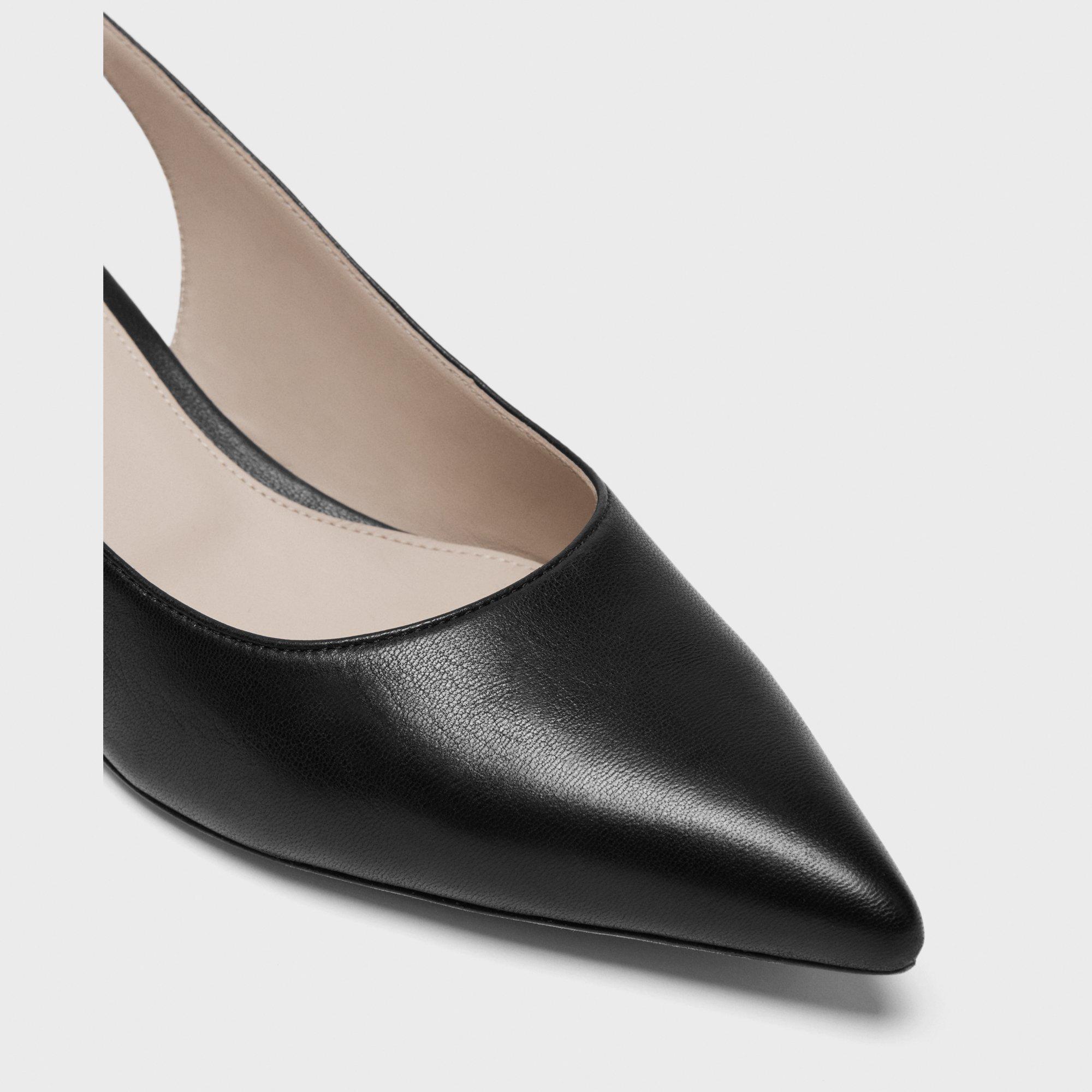 Slingback Pump in Leather