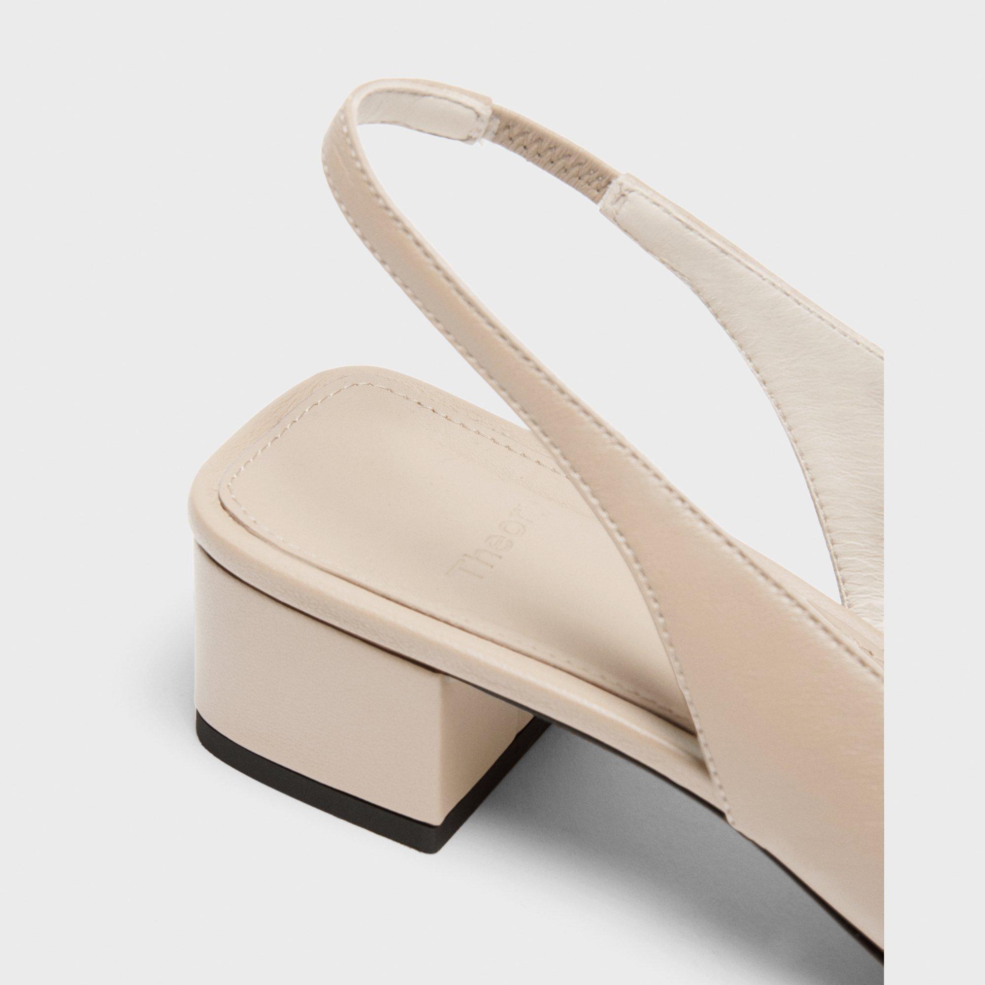 Slingback Pump in Leather