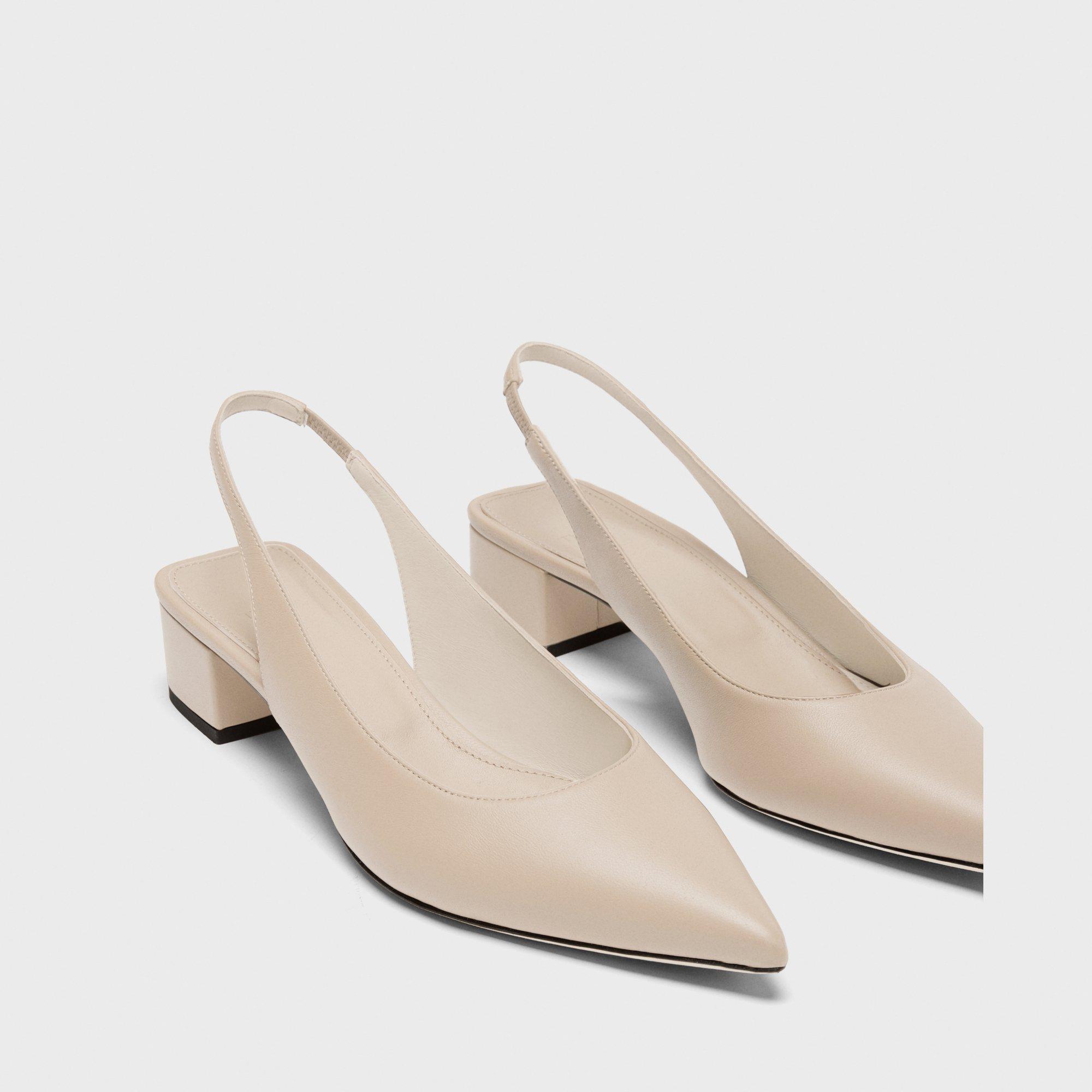 Slingback Pump in Leather