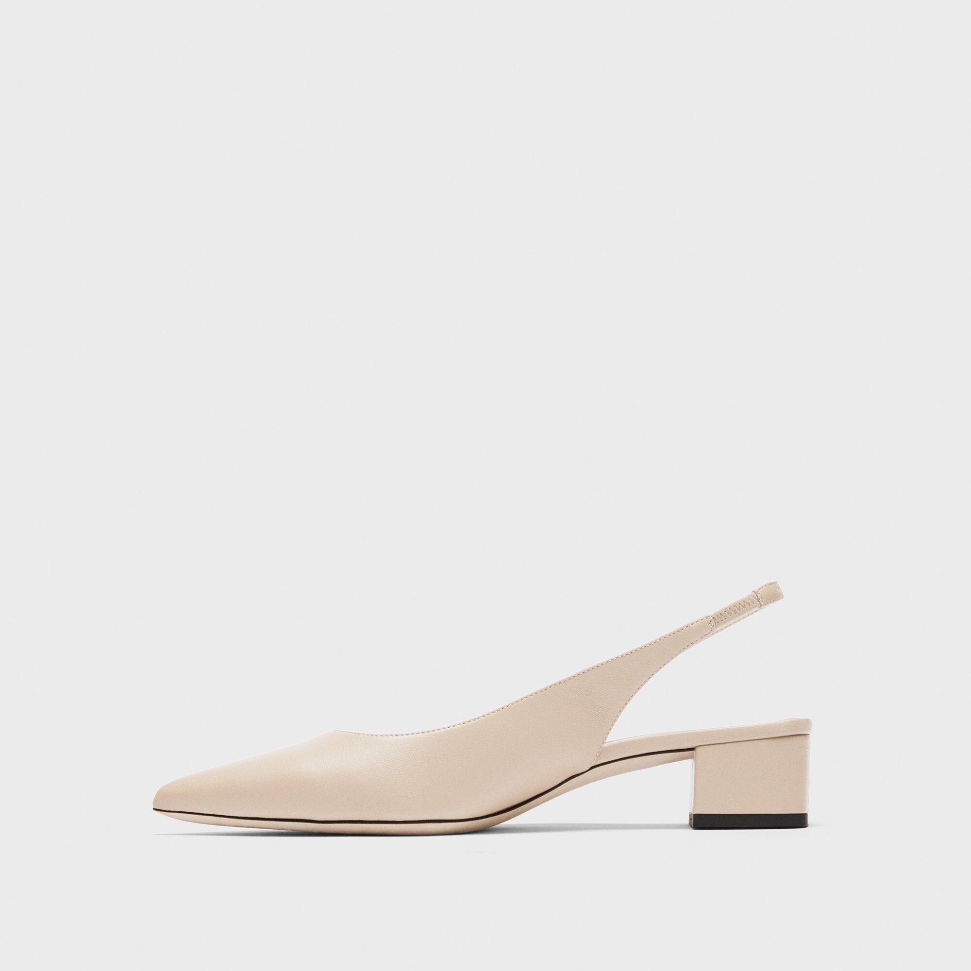 Slingback Pump in Leather