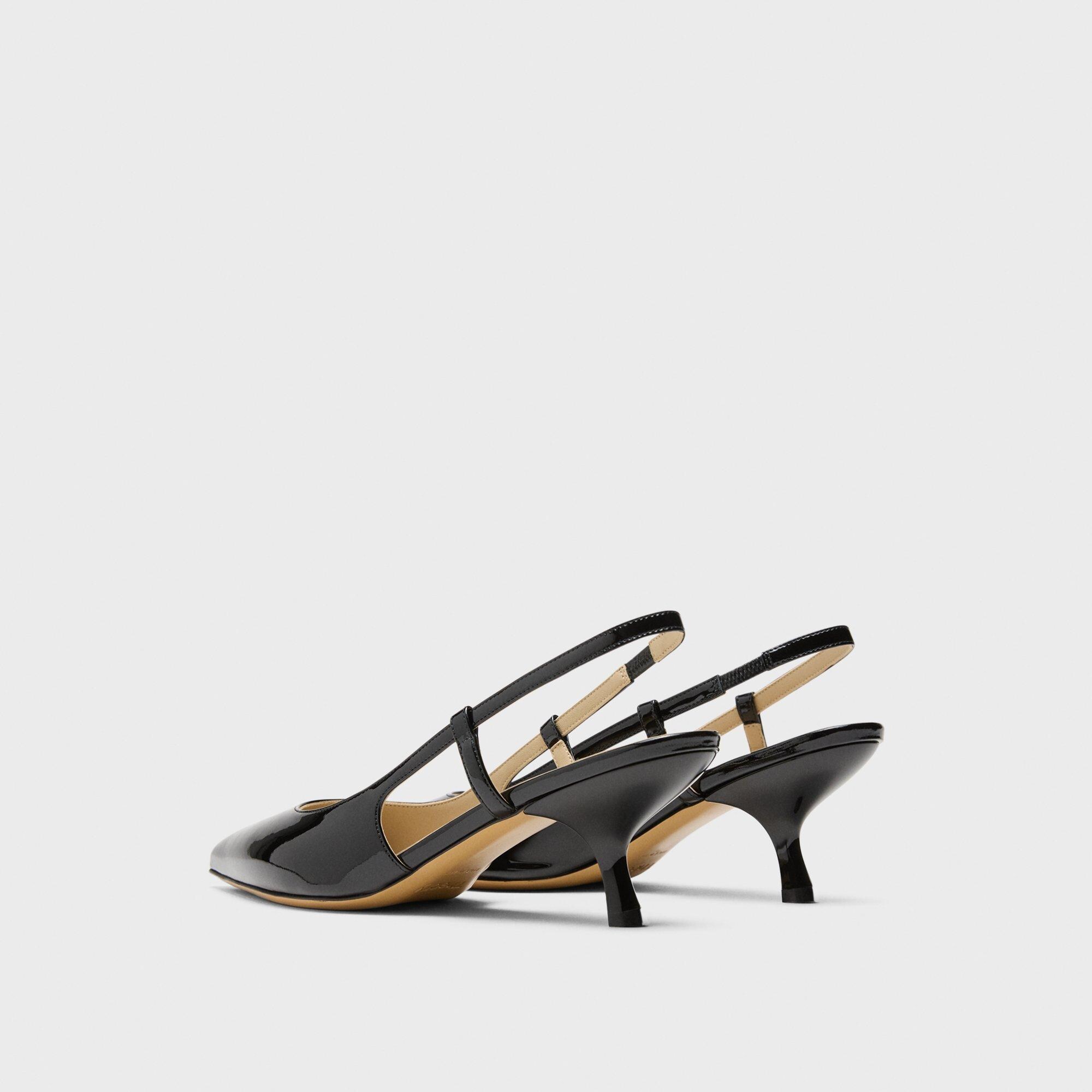 [띠어리] Micro Slingback Pump in Patent Leather