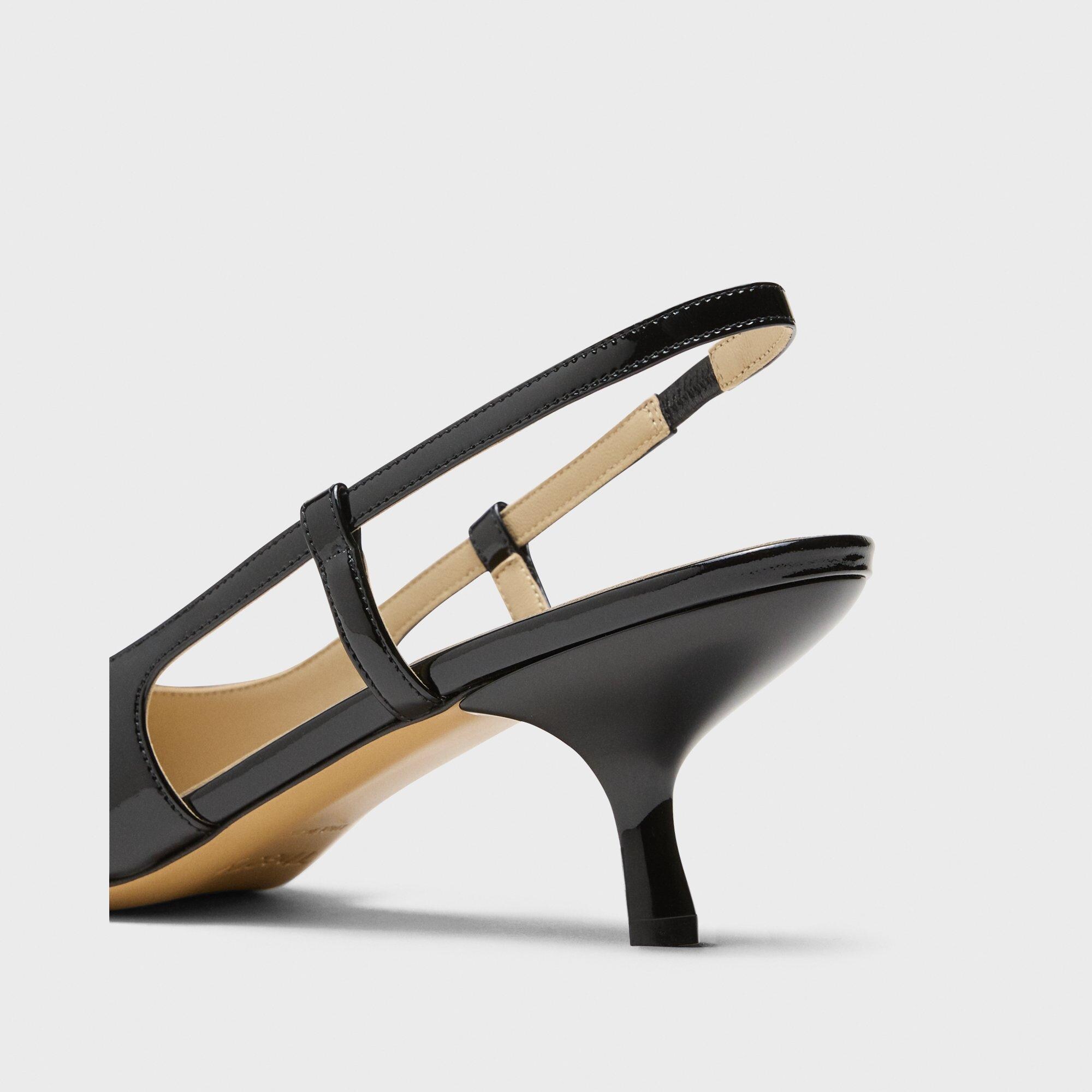 [띠어리] Micro Slingback Pump in Patent Leather