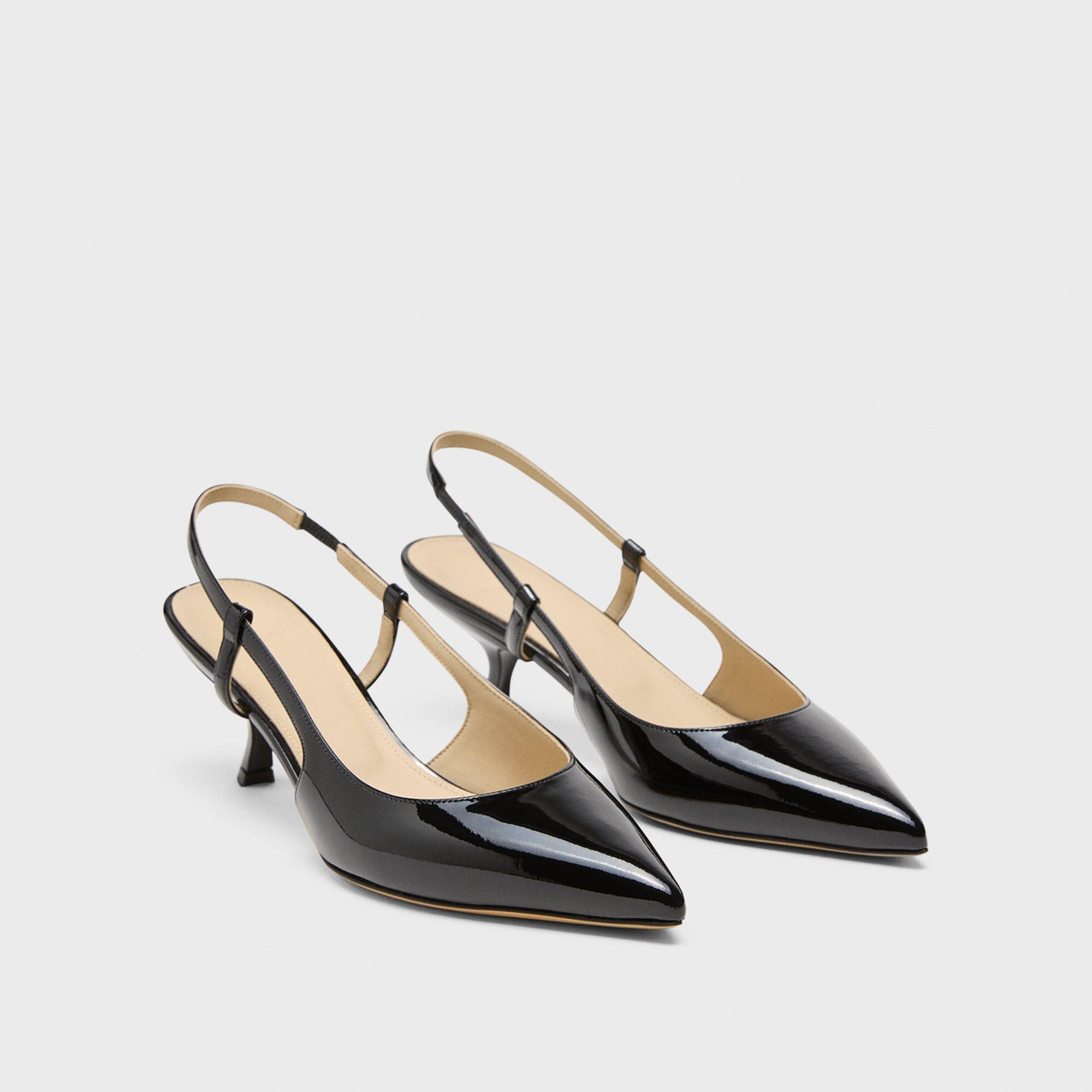 [띠어리] Micro Slingback Pump in Patent Leather