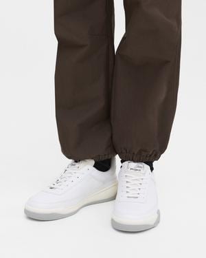 띠어리 Theory Leather Sneaker,WHITE