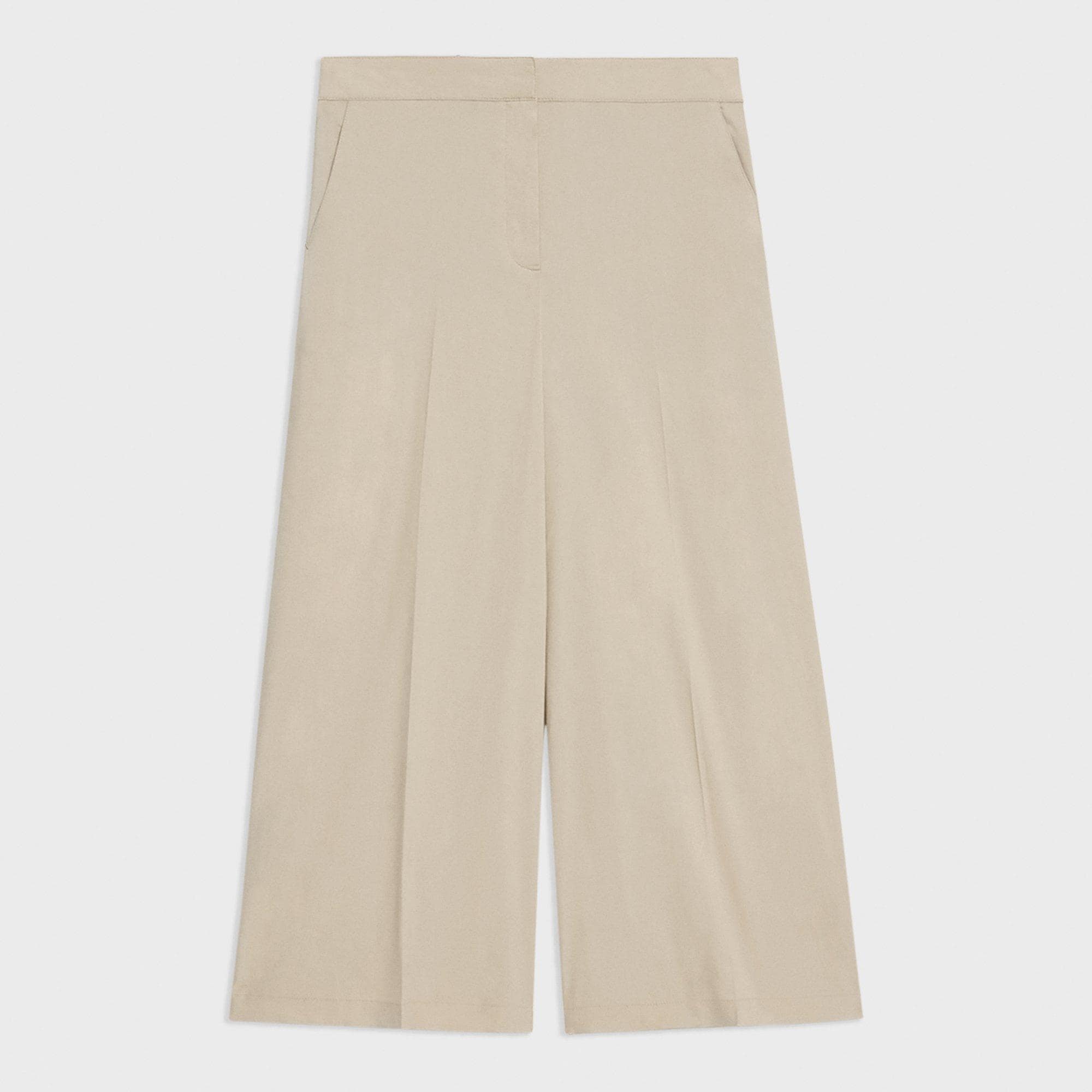 Cropped Wide-Leg Pant in Good Linen