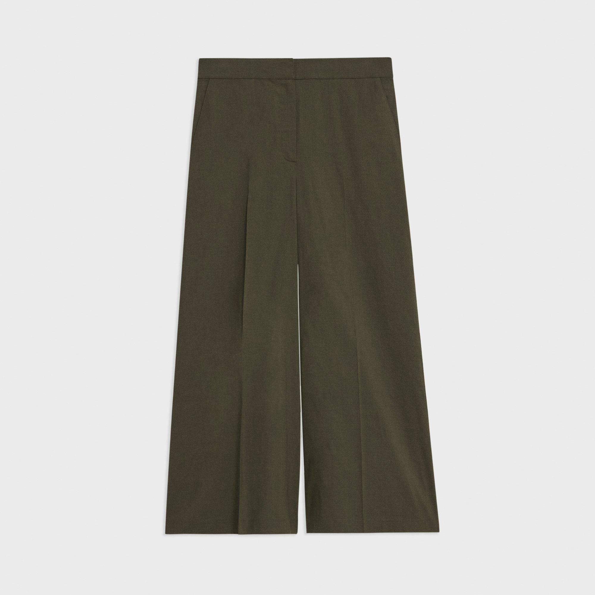 Cropped Wide-Leg Pant in Good Linen