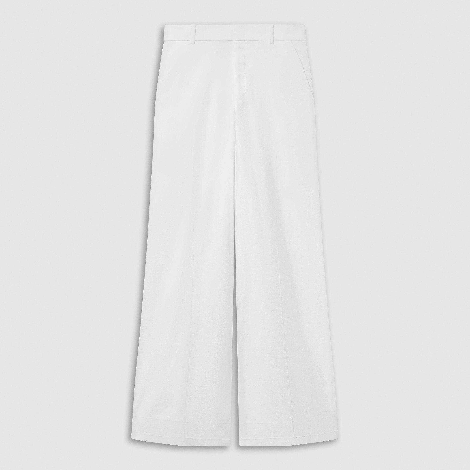 Good Linen High-Waist Wide-Leg Pant | Theory