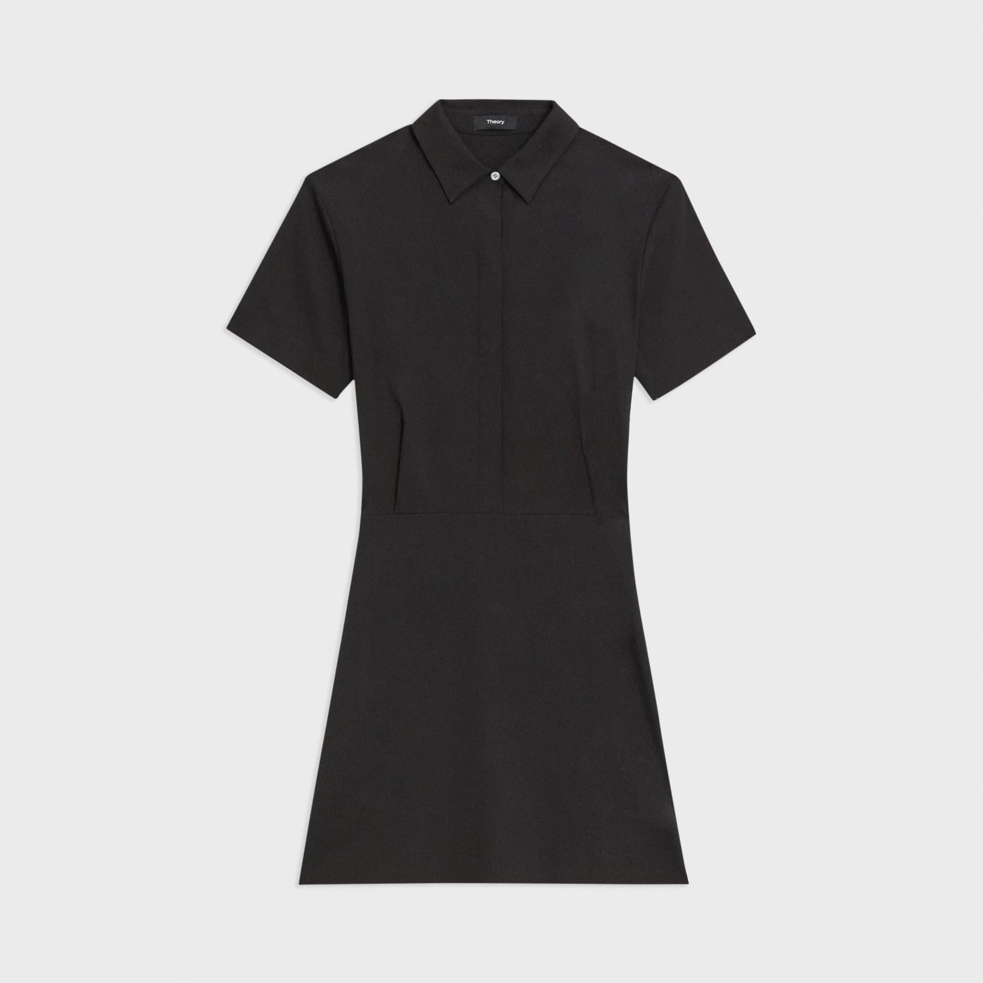 White shirt with black dress outlet over