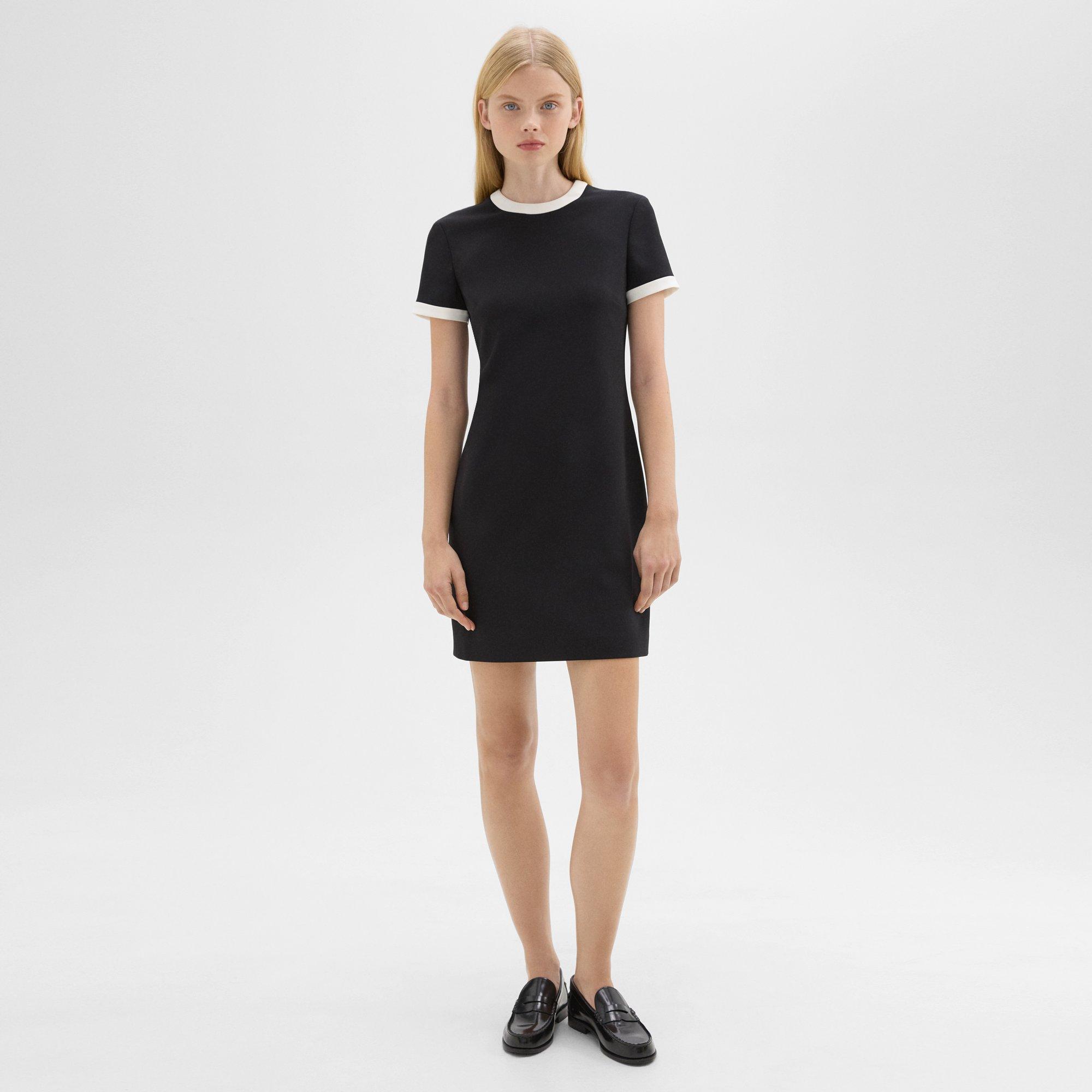 Black dress with white hotsell t shirt