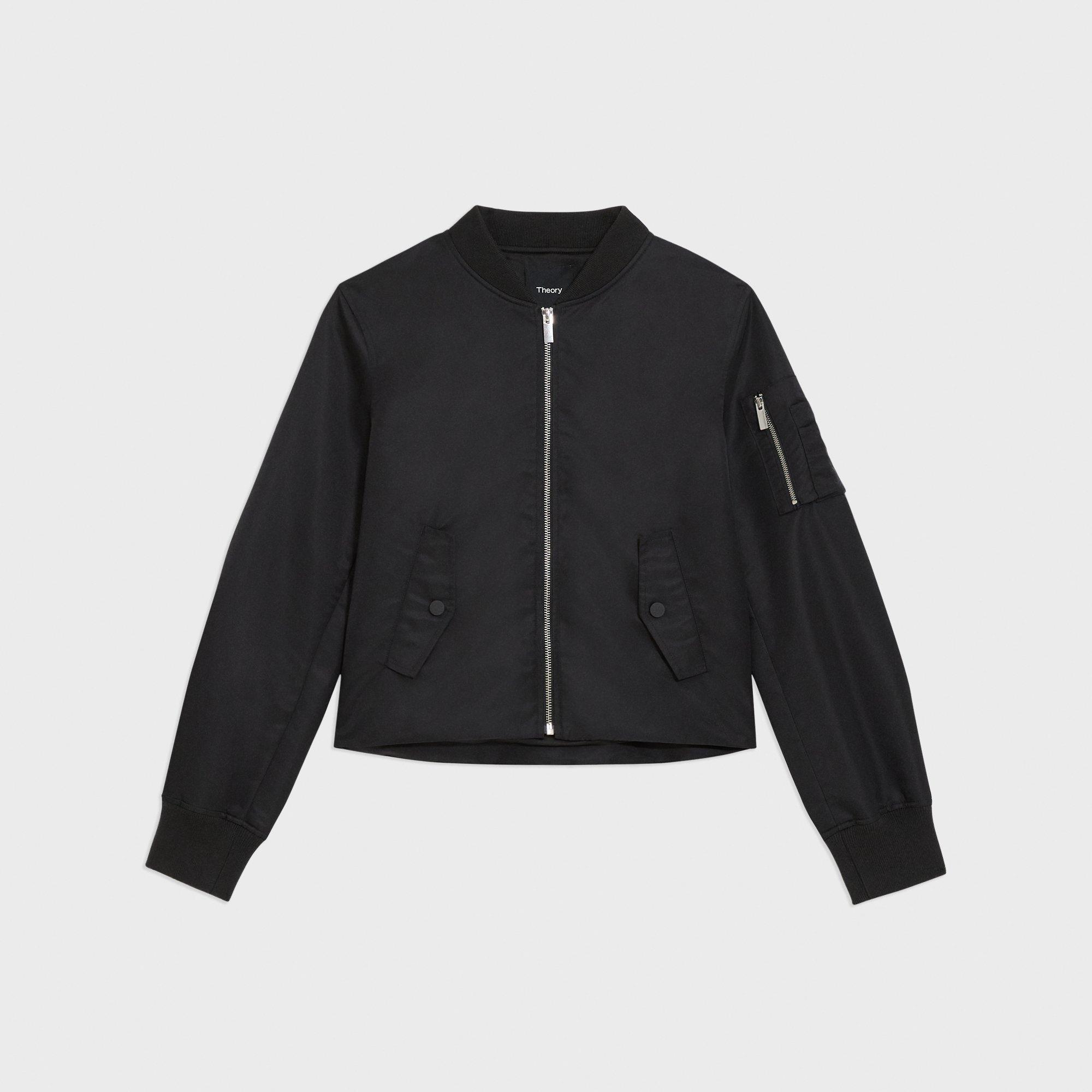 A-Line Flight Jacket in Recycled Nylon