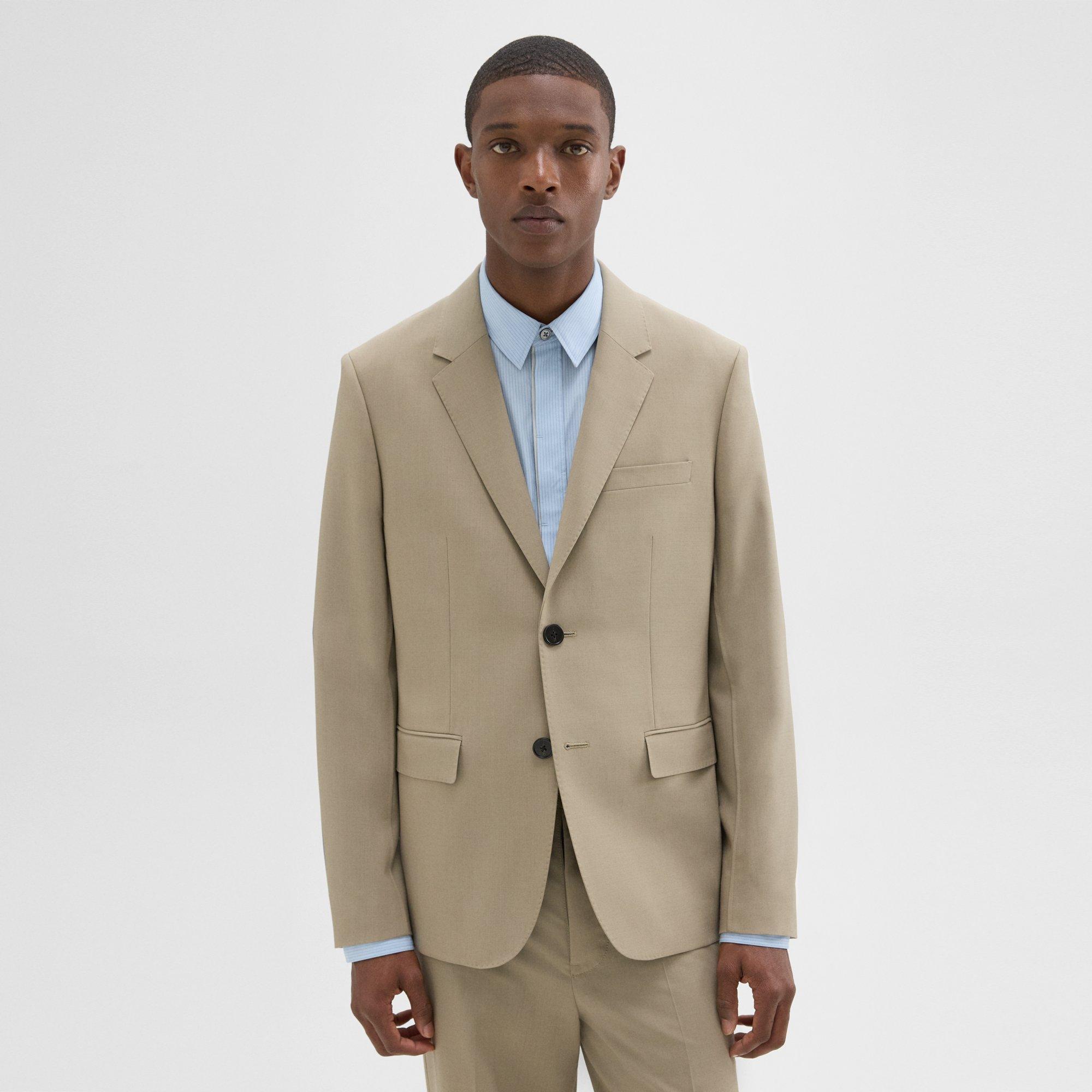 띠어리 Theory Virgin Wool Two-Button Blazer,LIGHT QUARRY