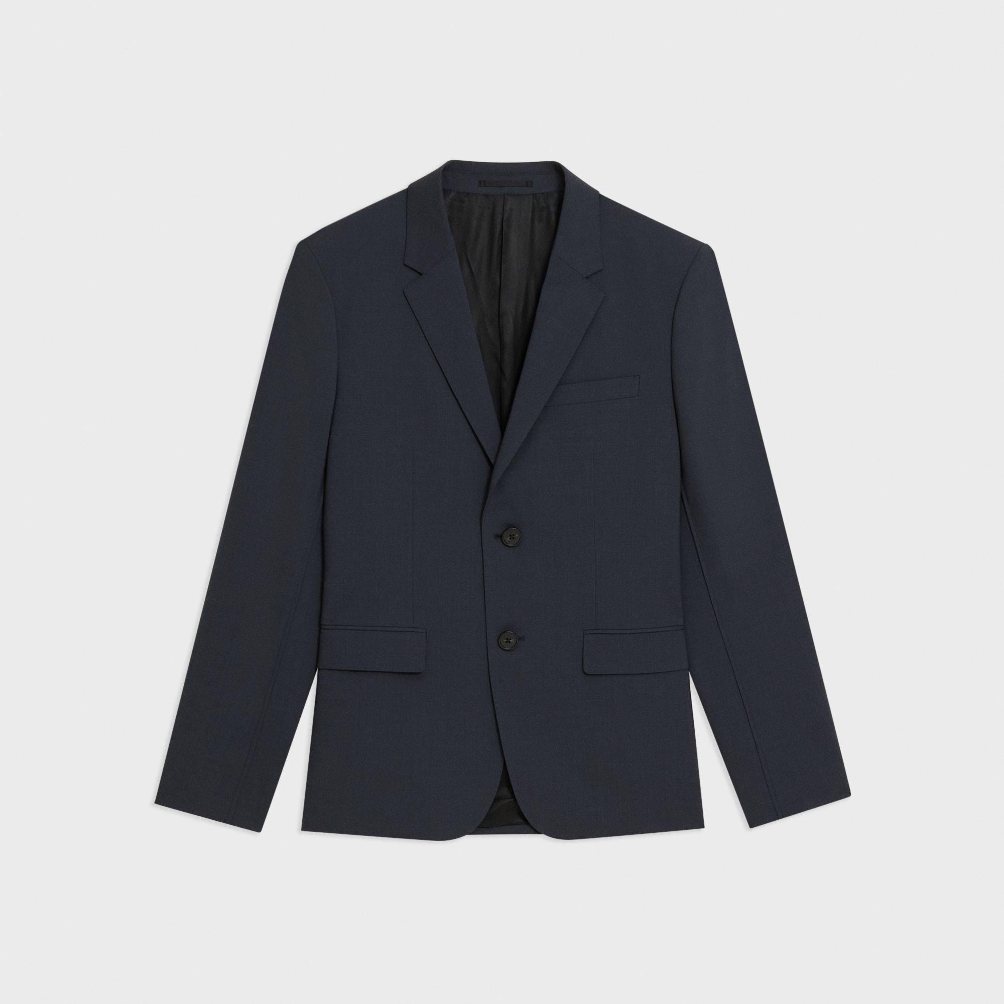 Virgin Wool Two-Button Blazer