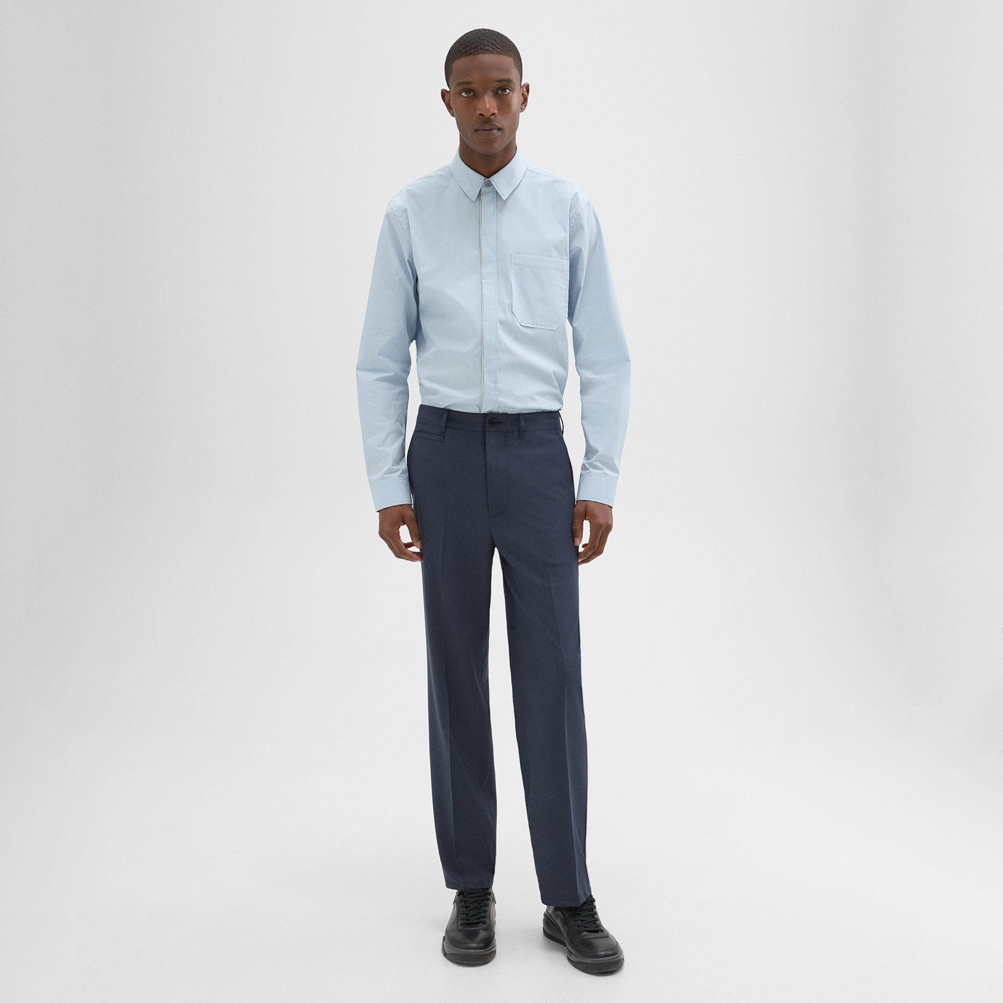 띠어리 Theory Relaxed Virgin Wool Pant,INKWELL