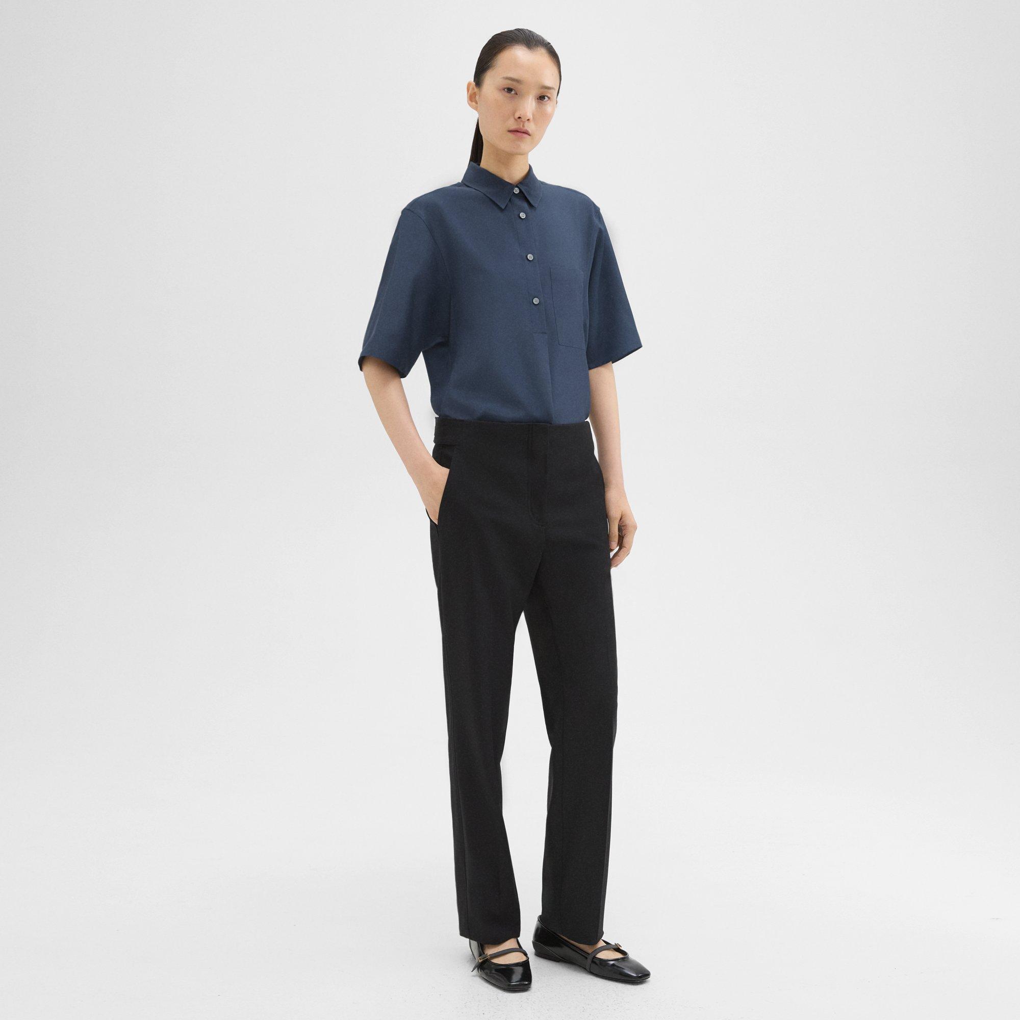 Adjustable Wool Gabardine Pant