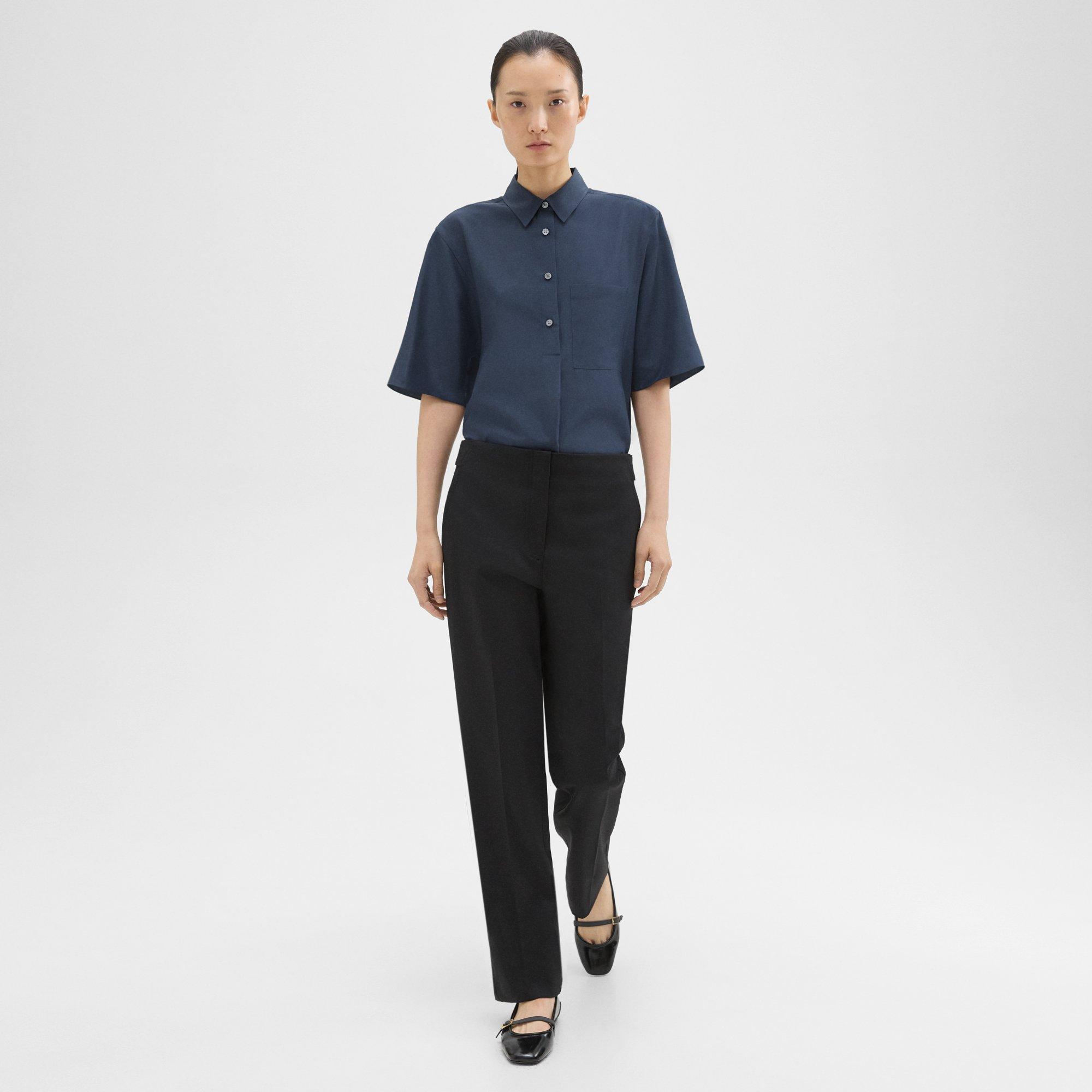 Adjustable Wool Gabardine Pant