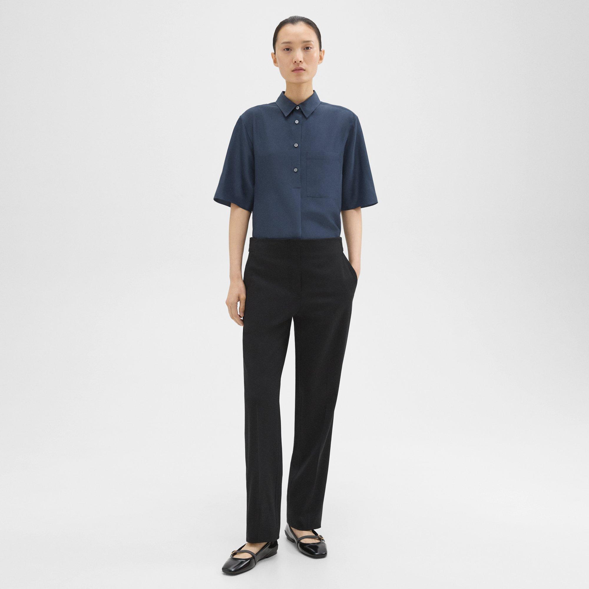 Adjustable Wool Gabardine Pant