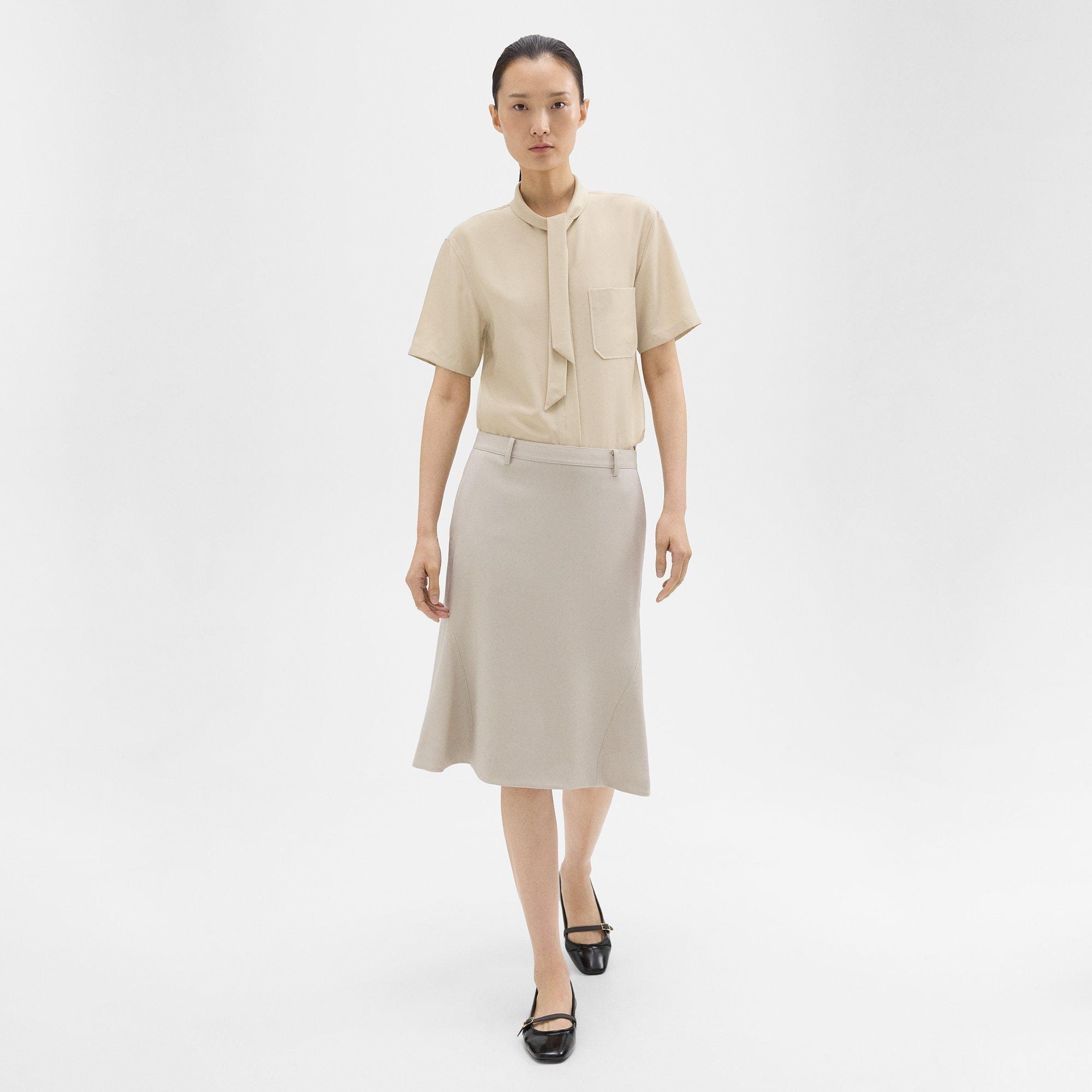 Wool Gabardine Transform Skirt•完売品