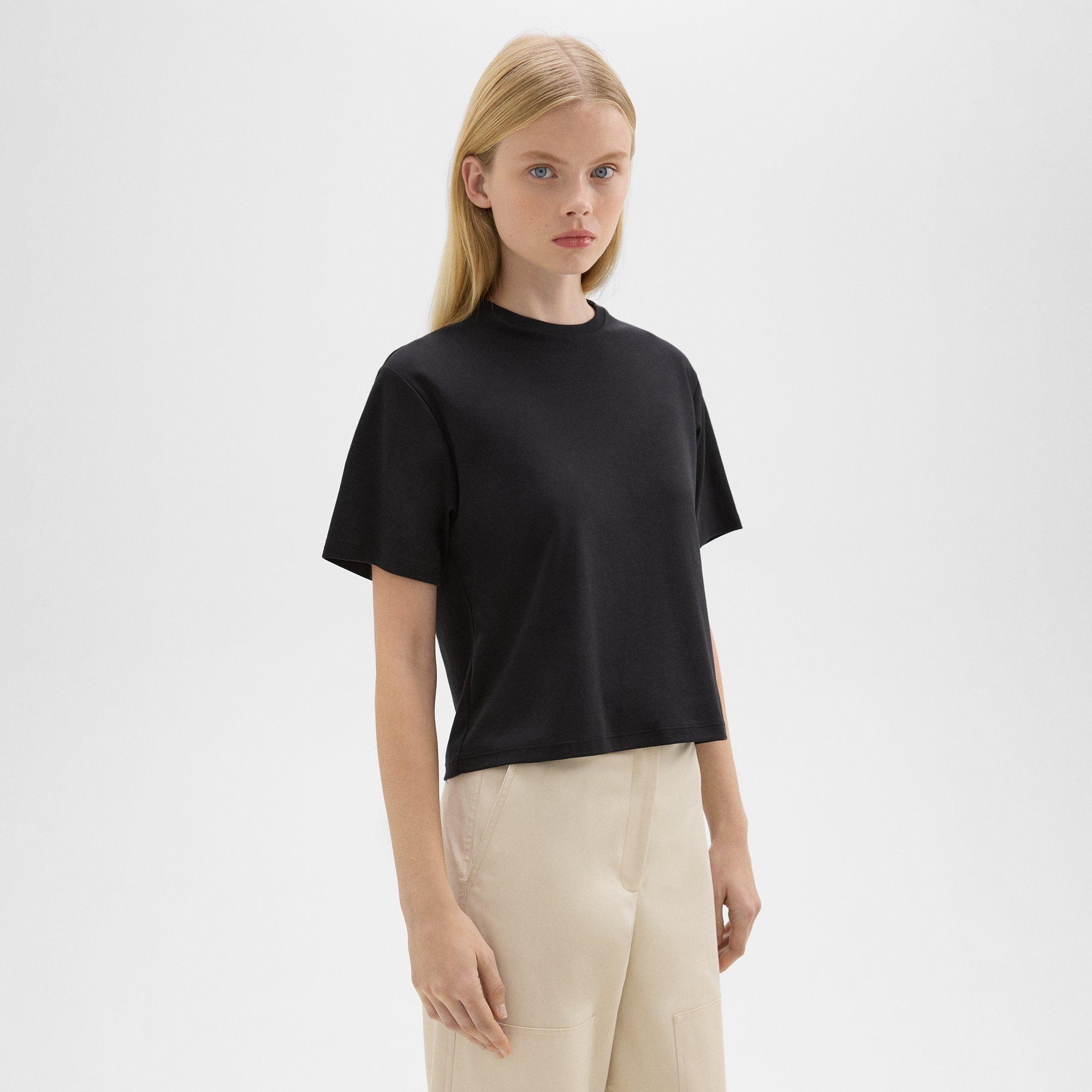 Boxy Tee in Cotton Jersey