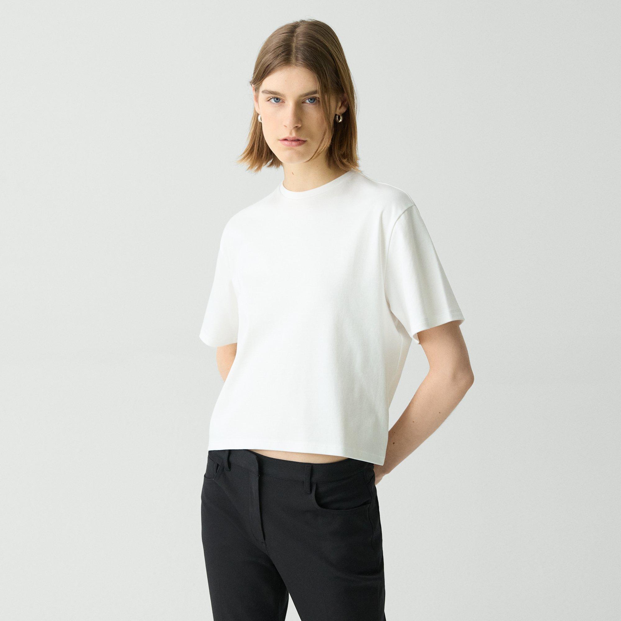 Boxy Tee in Cotton Jersey