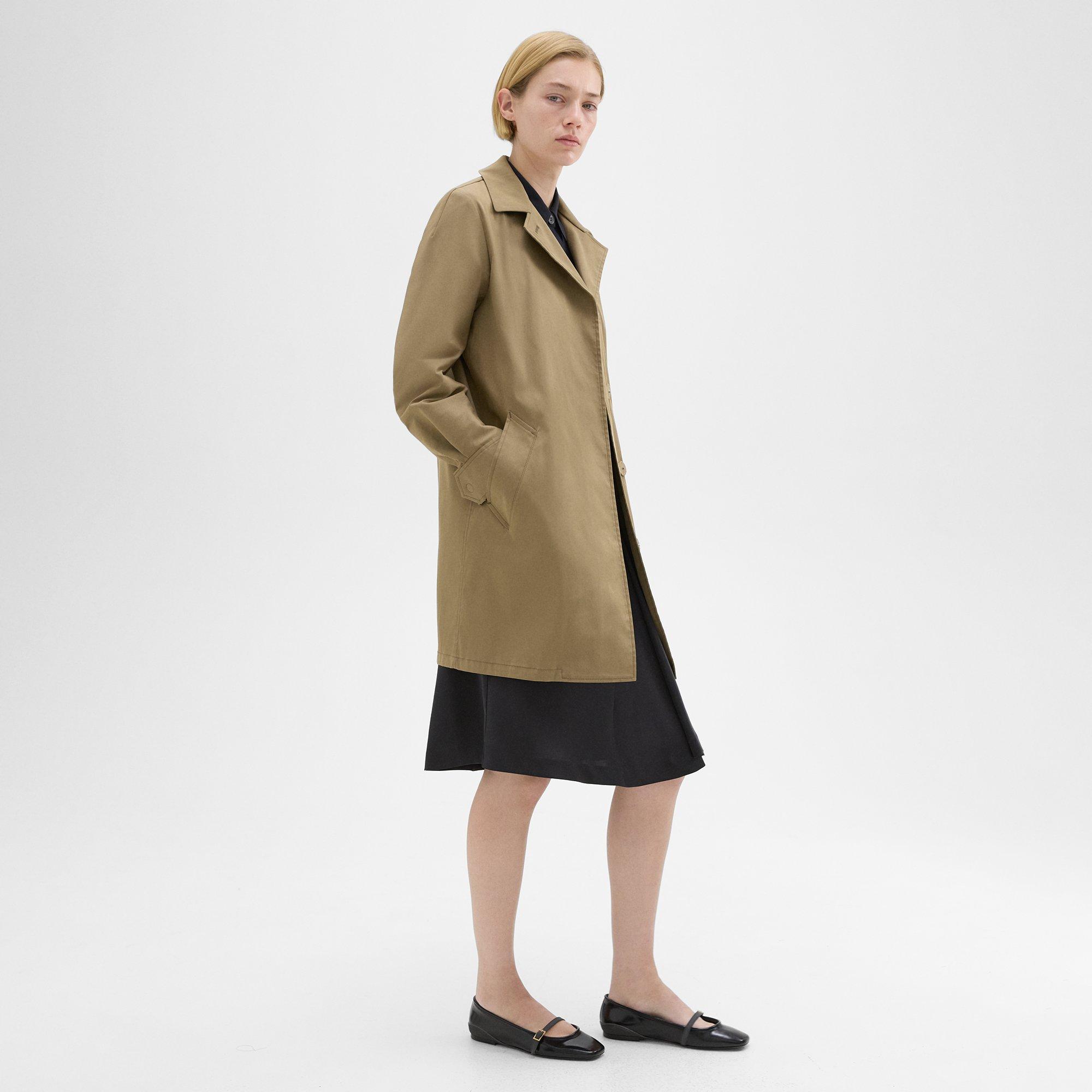 Tailored Cotton-Blend Coat