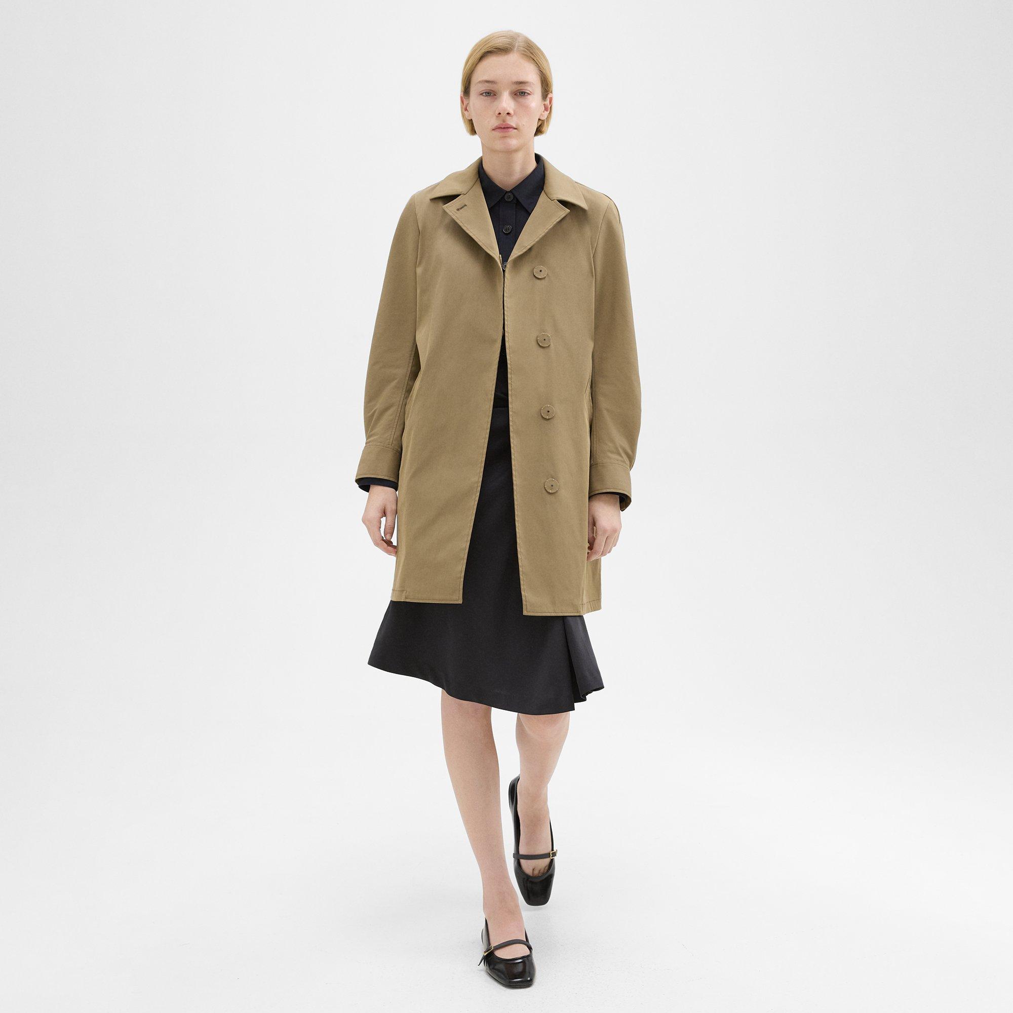 Tailored Cotton-Blend Coat