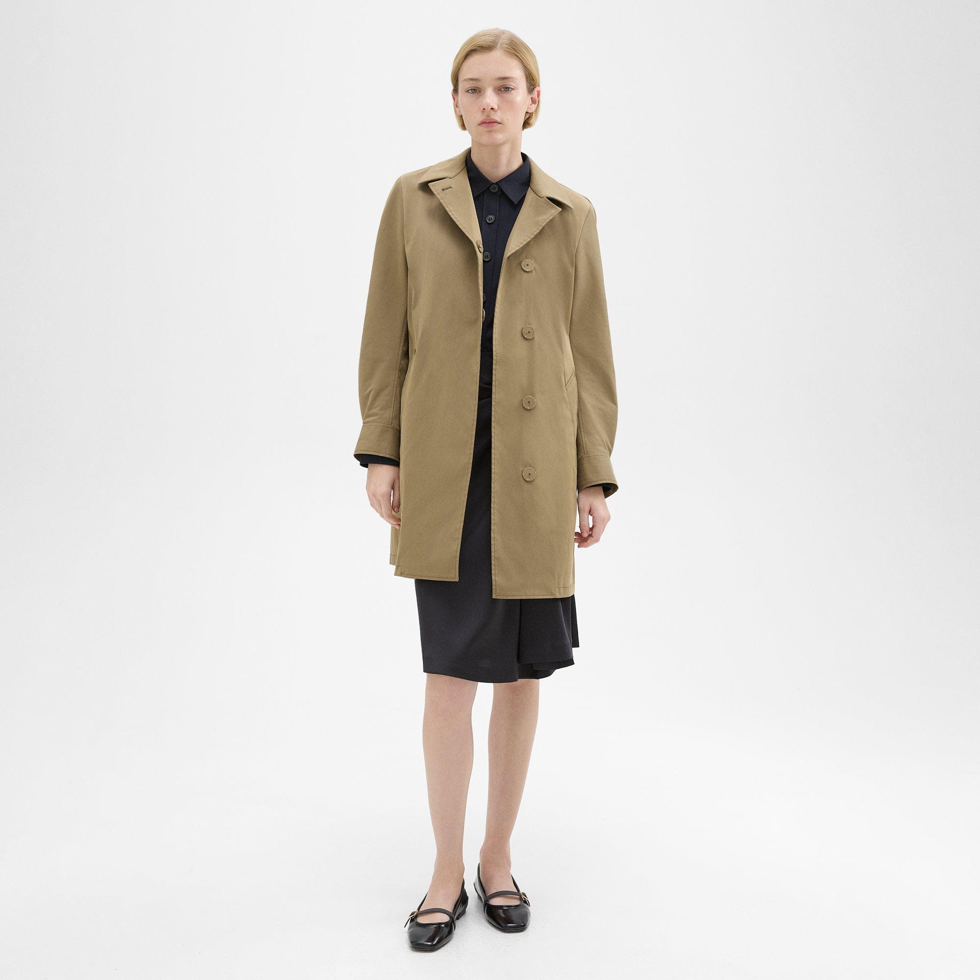 띠어리 Theory Tailored Cotton-Blend Coat,BEIGE