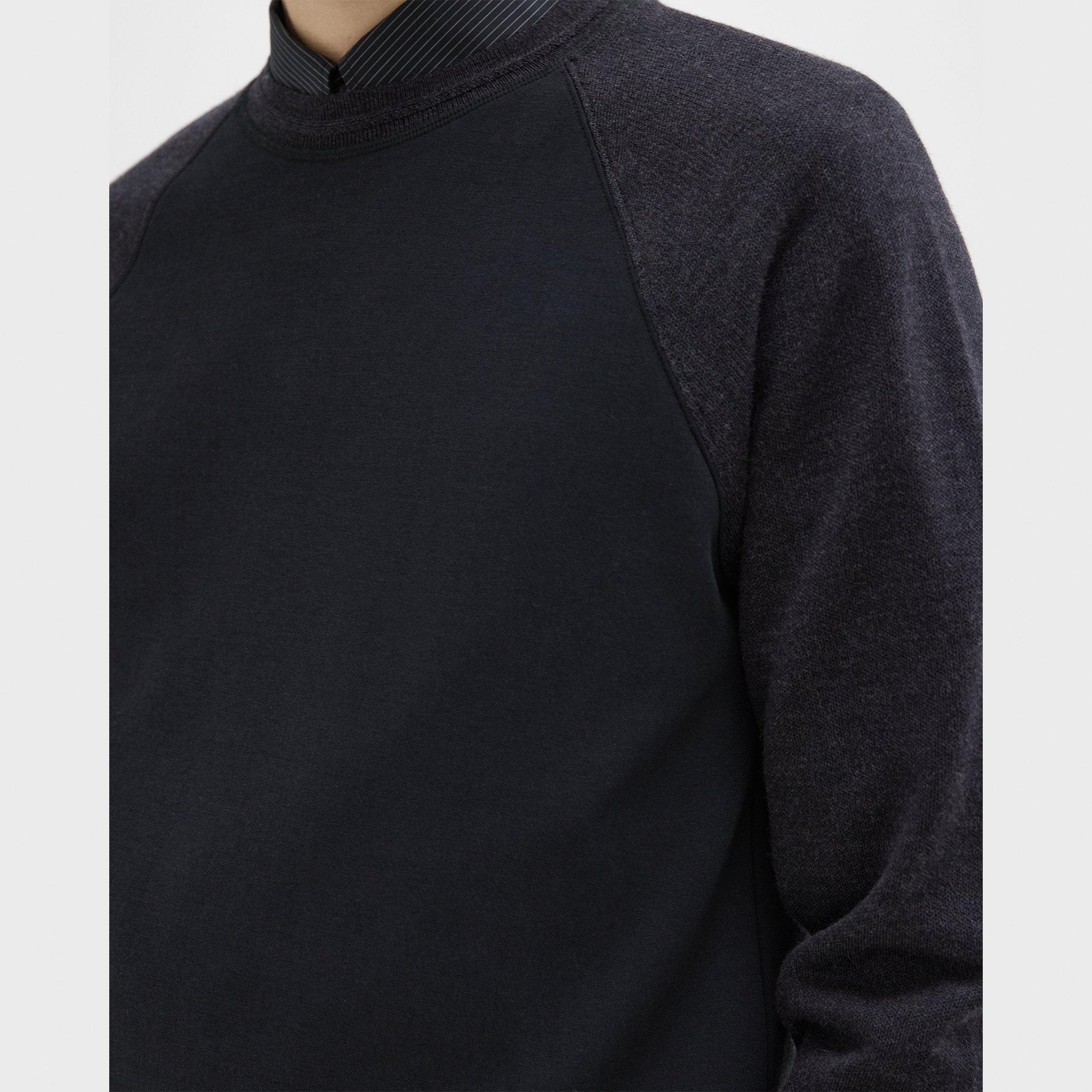 Scuba-Wool Combo Sweatshirt