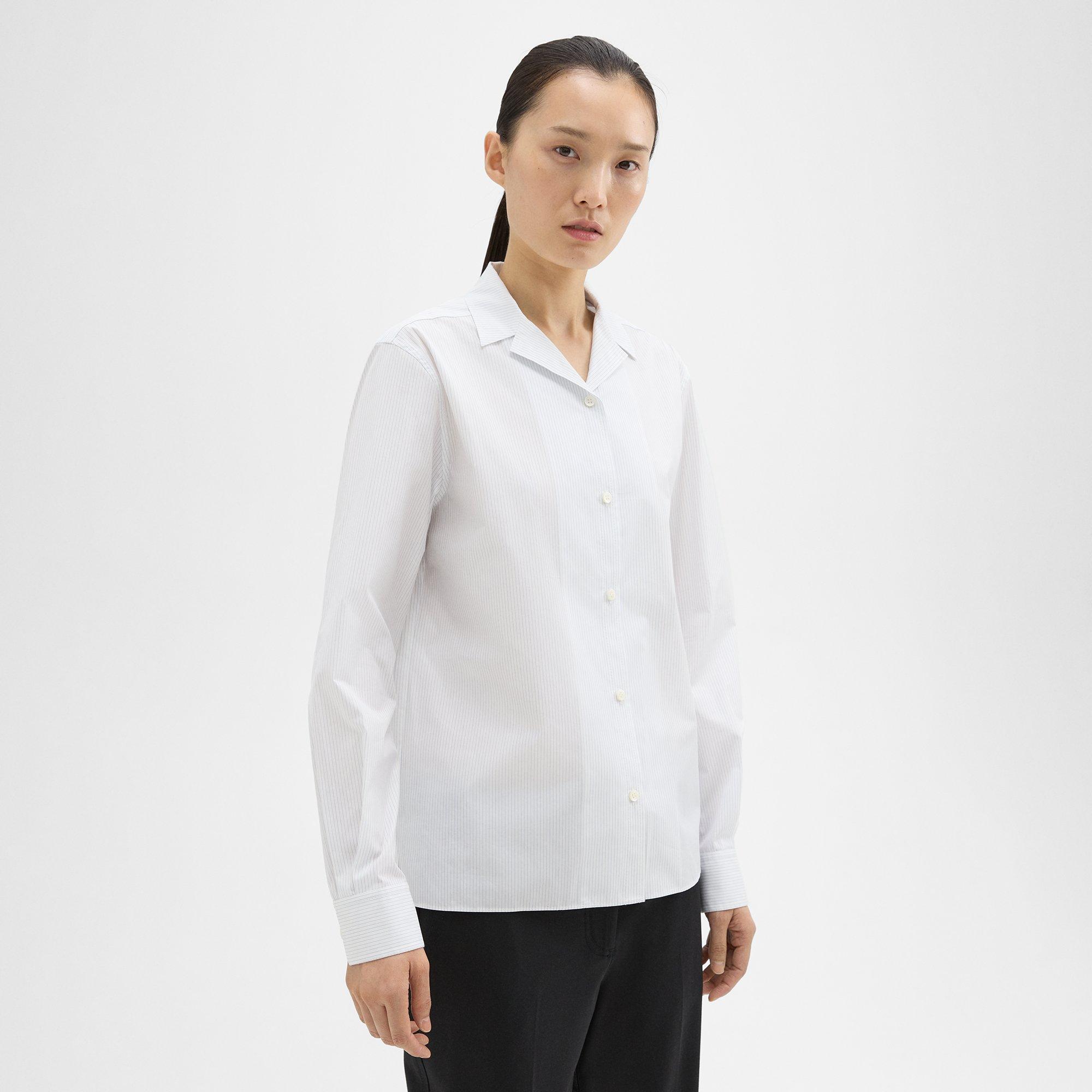Striped Cotton-Blend Shirt