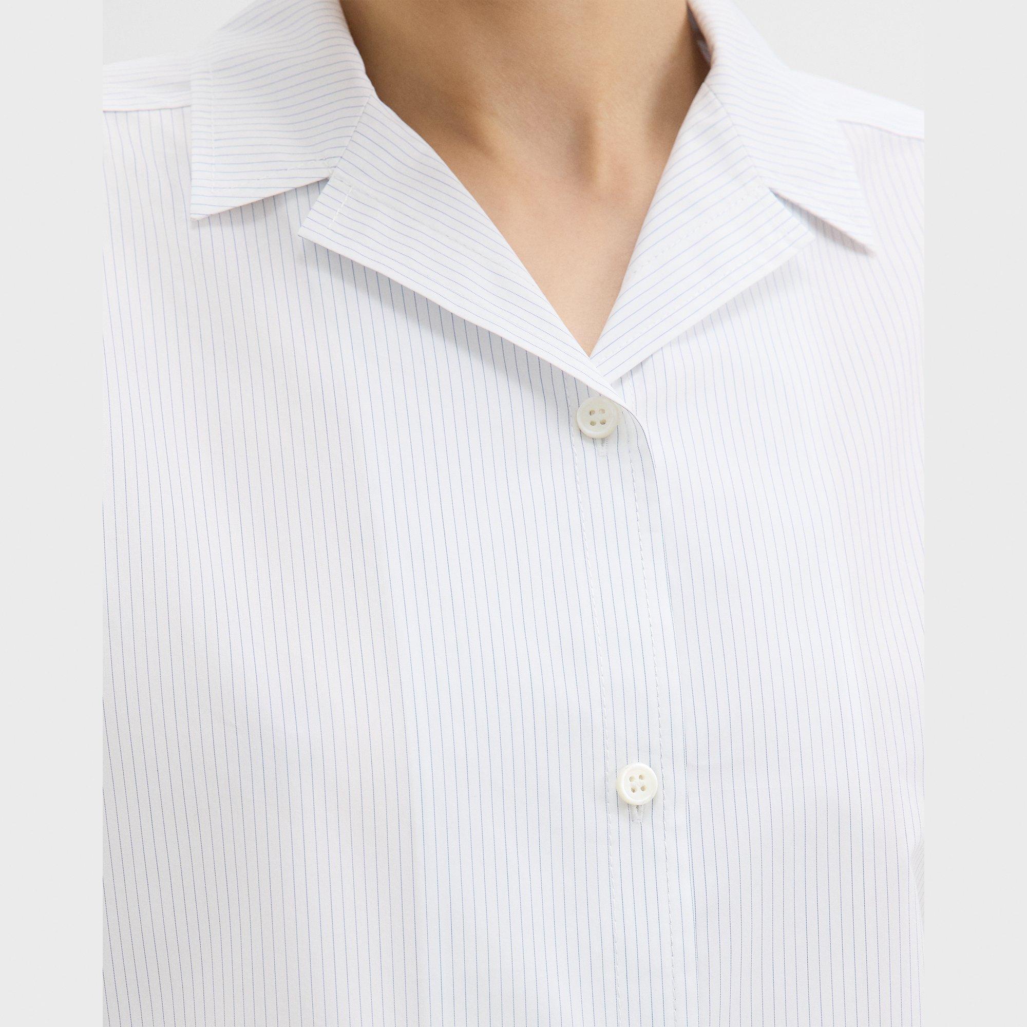Striped Cotton-Blend Shirt