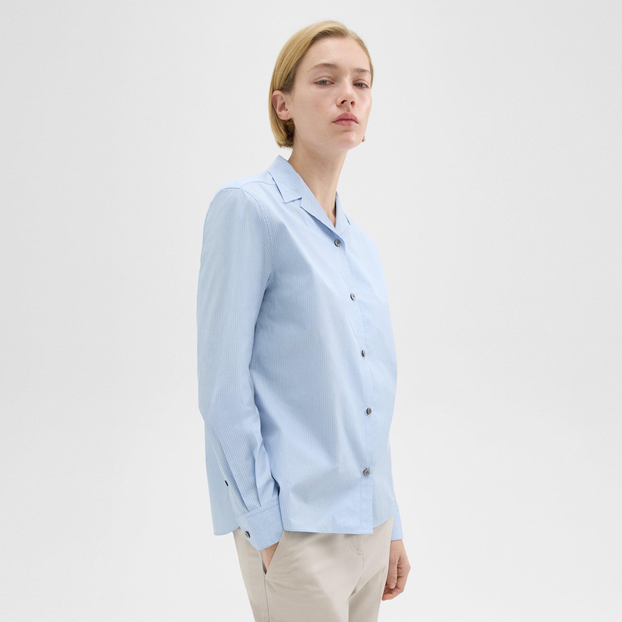Striped Cotton-Blend Shirt