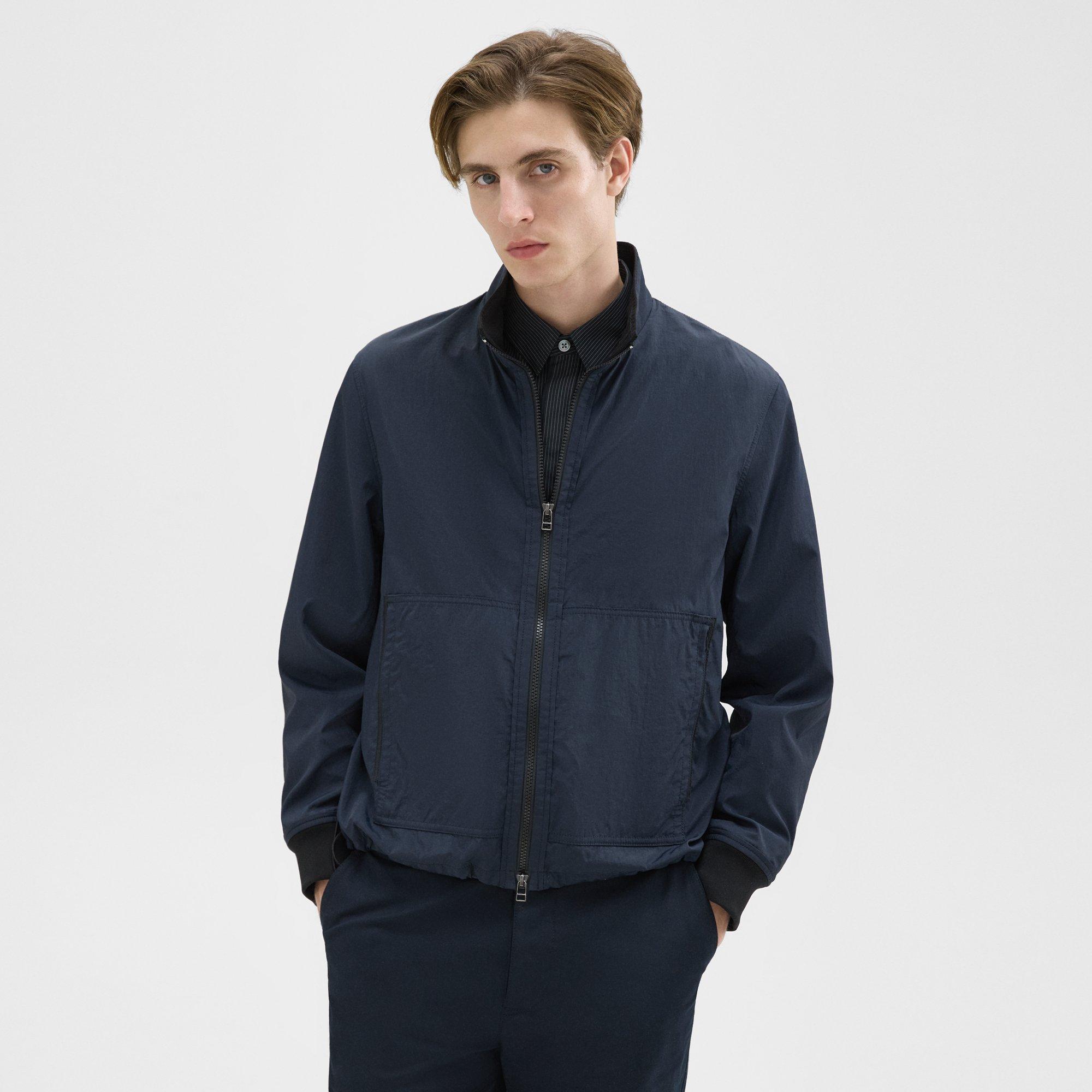 띠어리 Theory Blouson Zip-Up Jacket,NAVY