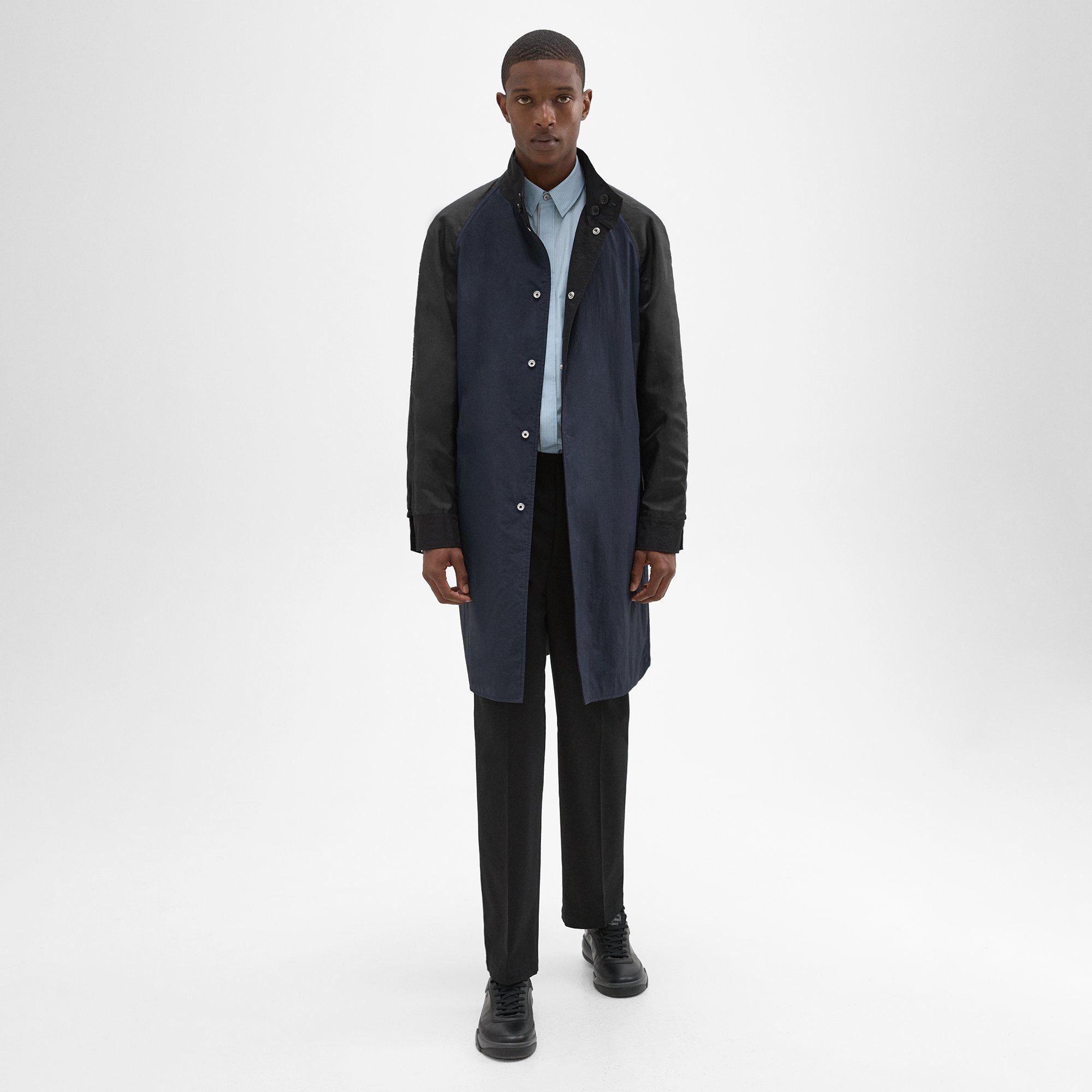 Reversible Stand-Collar Trench Coat | Theory Project