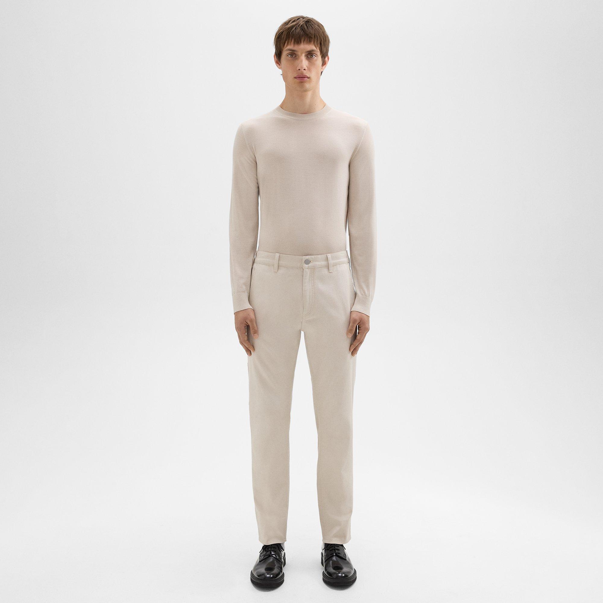 띠어리 Theory Zaine Carpenter Pant in Stretch Cotton Canvas,SAND