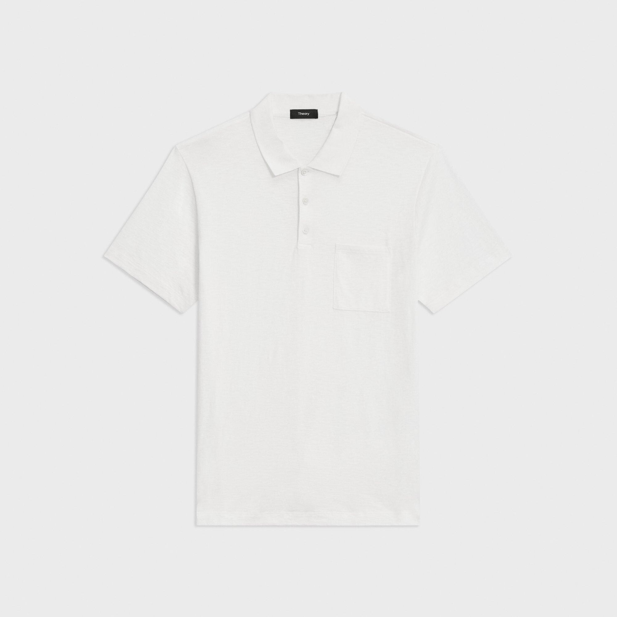 Bron Polo Shirt in Slub Cotton