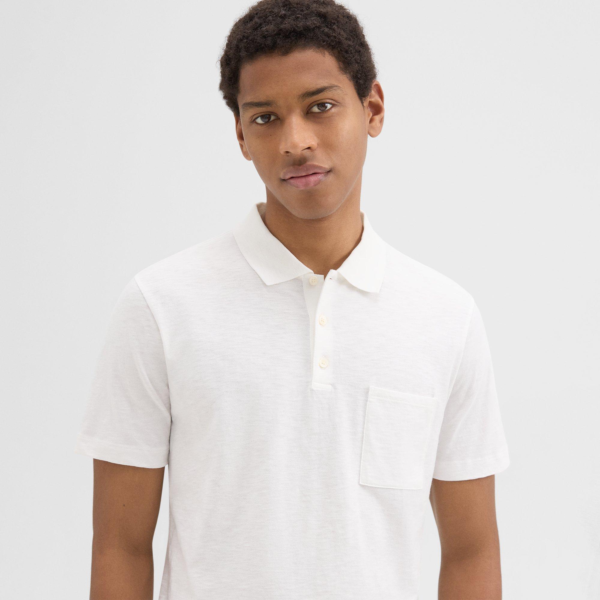 Bron Polo Shirt in Slub Cotton