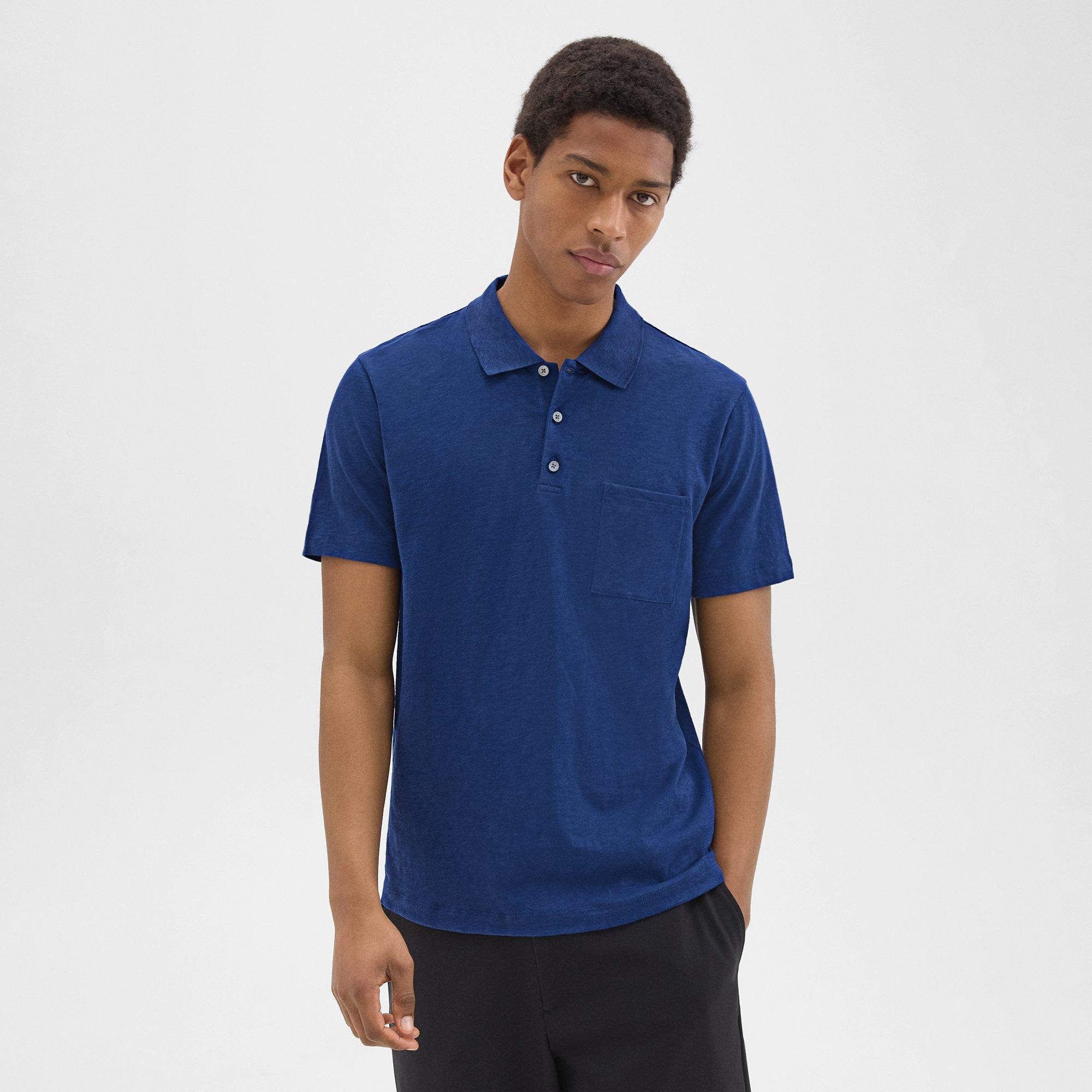 Bron Polo Shirt in Slub Cotton