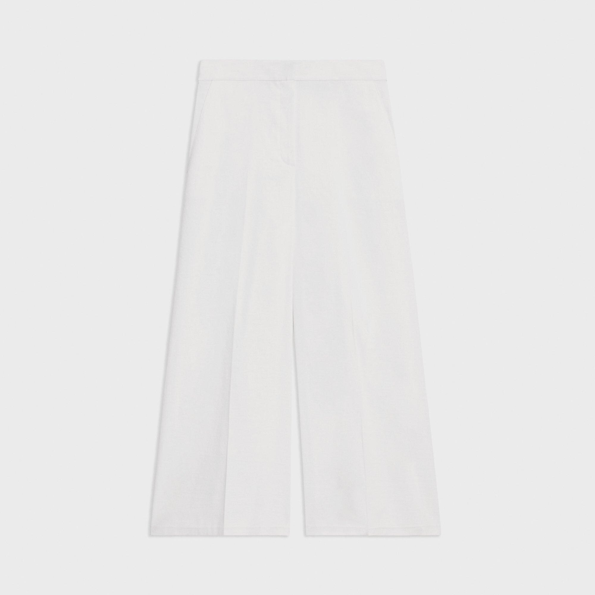 Cropped Wide-Leg Pant in Good Linen