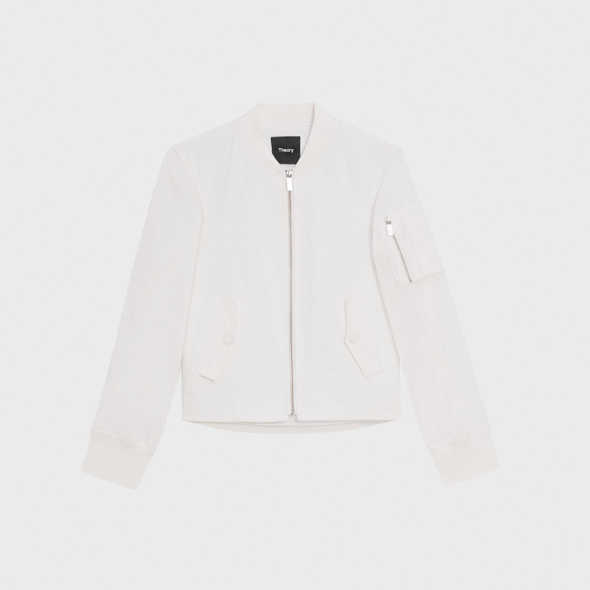 A-Line Flight Jacket in Good Linen