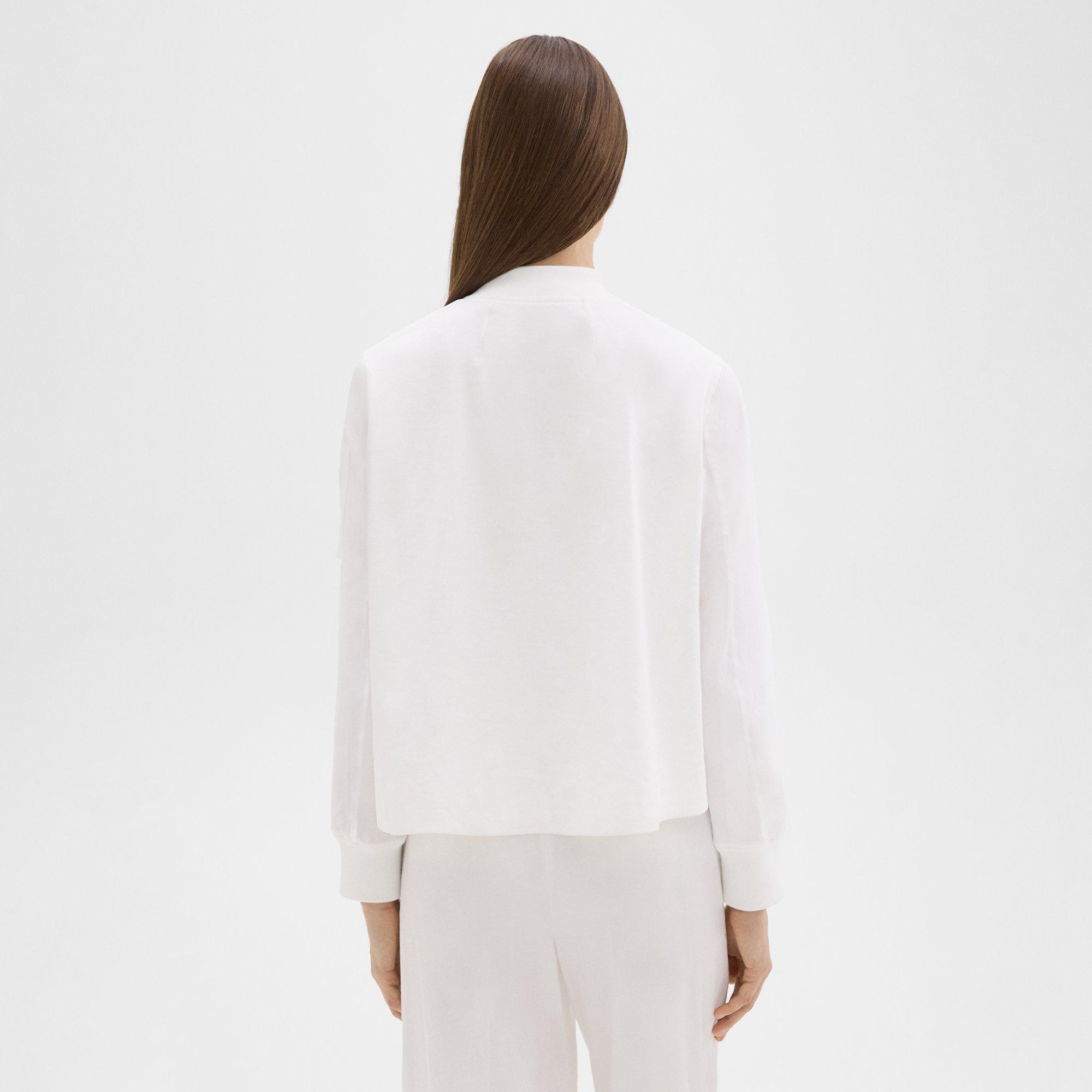 A-Line Flight Jacket in Good Linen