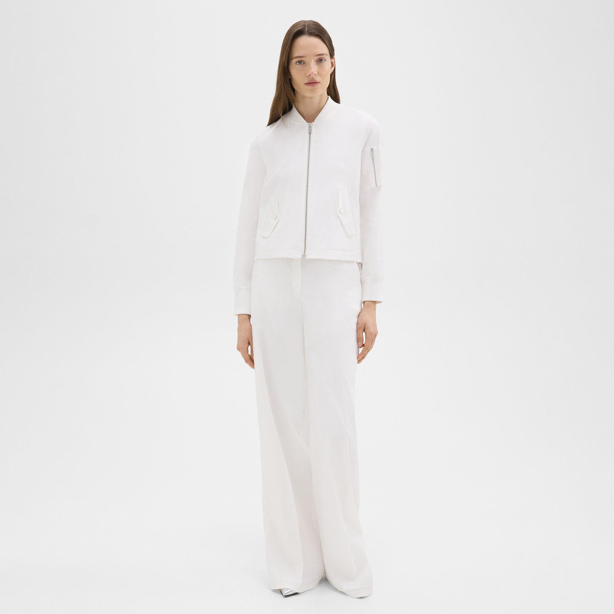 A-Line Flight Jacket in Good Linen